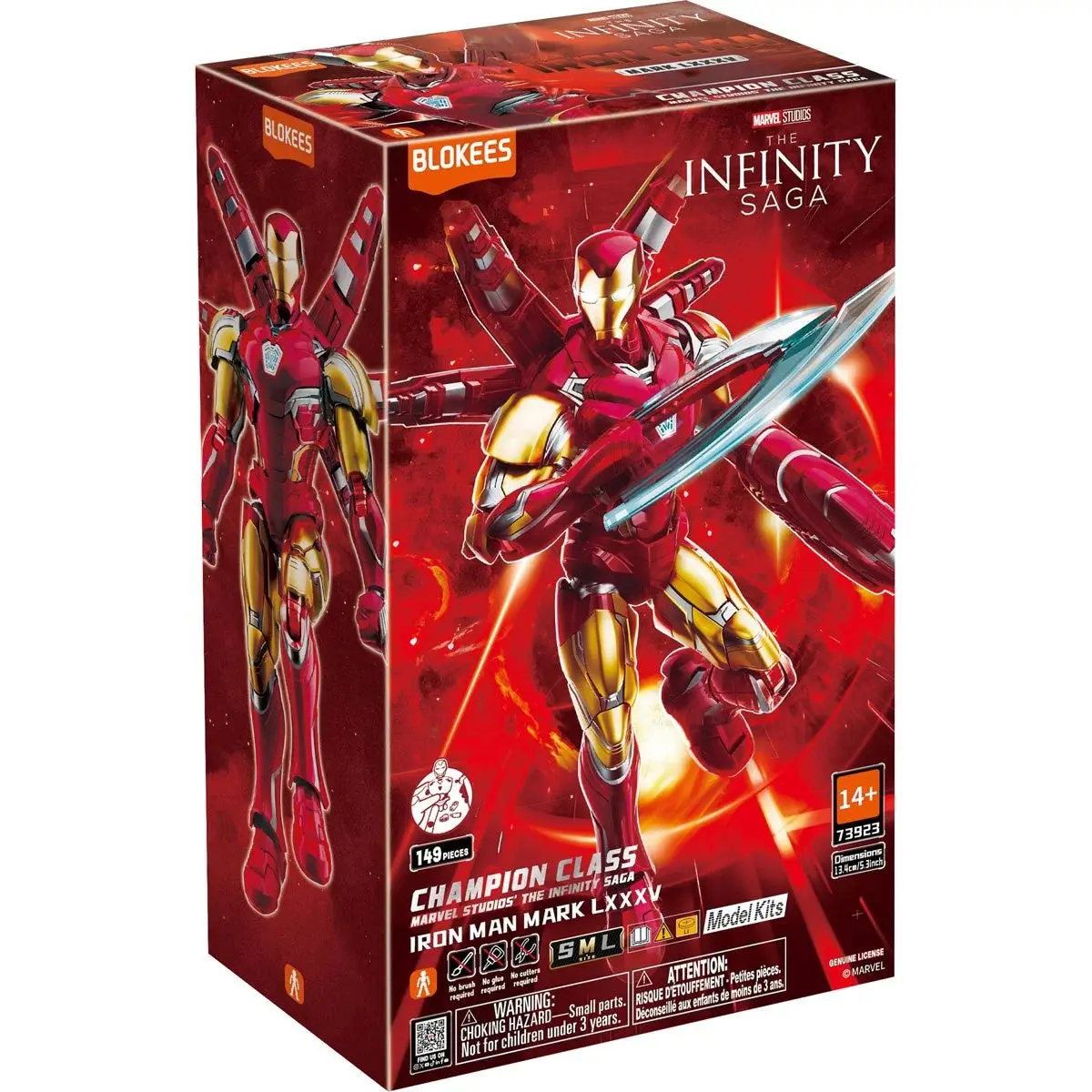 Blokees - Marvel: Infinity Saga - Champion Class Cc01 - Iron Man Mk85 - Model Kit Figure 73923/53080 Low Stock 1