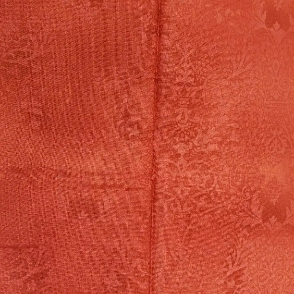 Victorian Floral Wallpaper Look Red Cotton Hobby Lobby Chambray Fabric 1 Yard 1