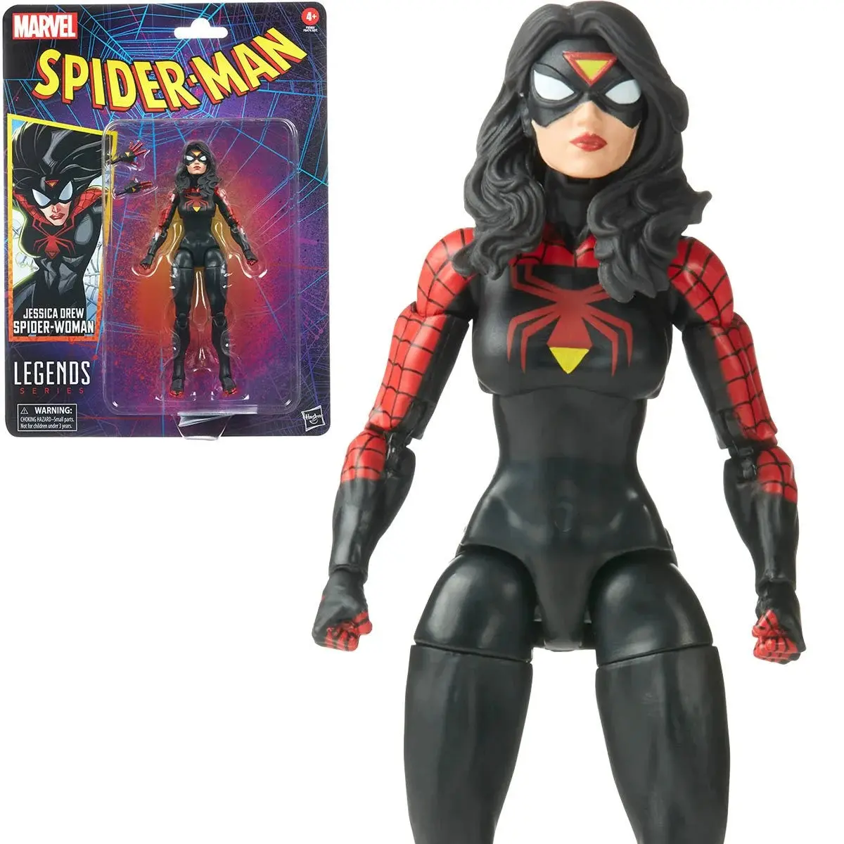 Marvel Legends Retro Collection - Spider-Man - Jessica Drew Spider-Woman Action Figure (F6569) 1
