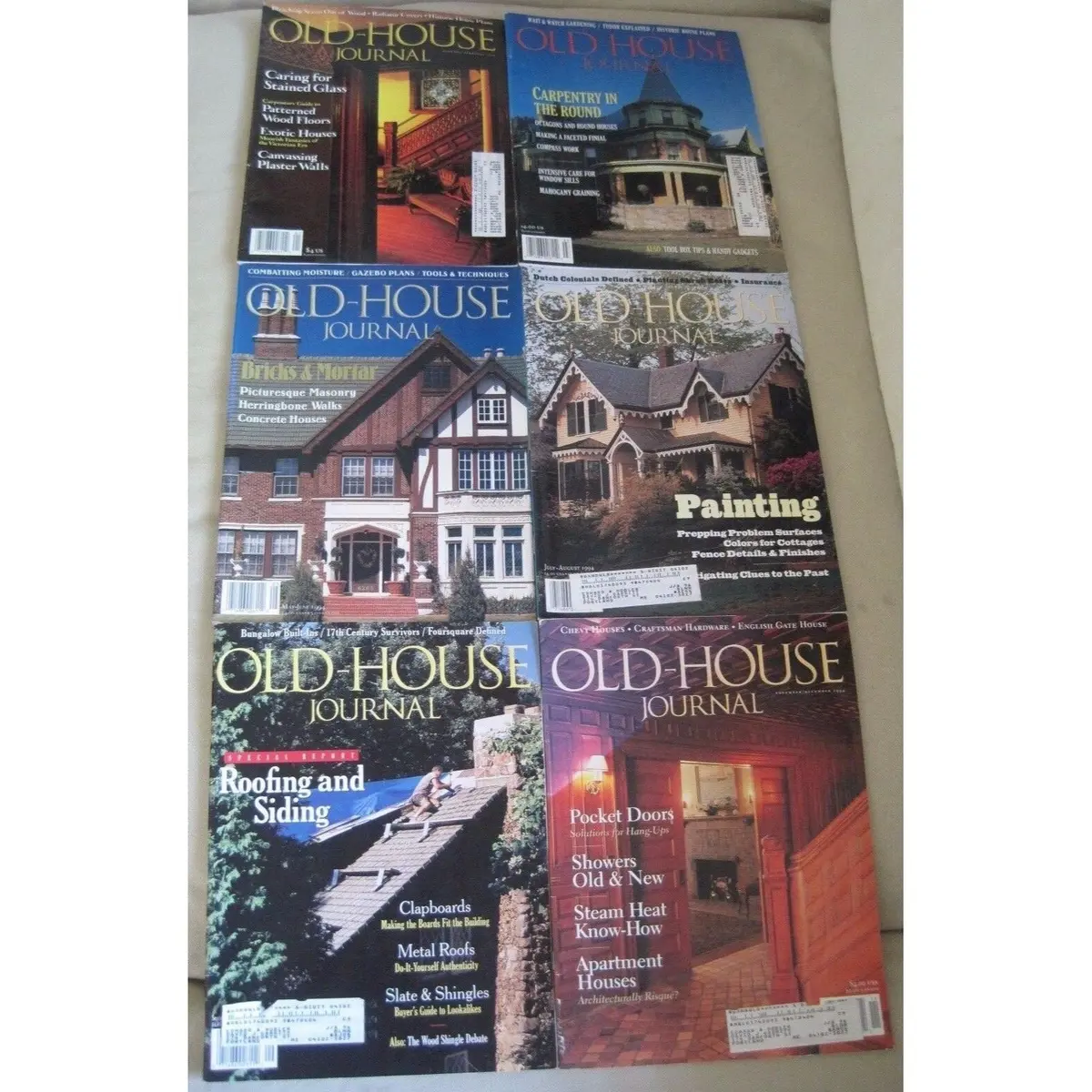Old House Journal Back Issues Magazines Lot Of 6 Entire Year 1994 Diy Remodeling 1