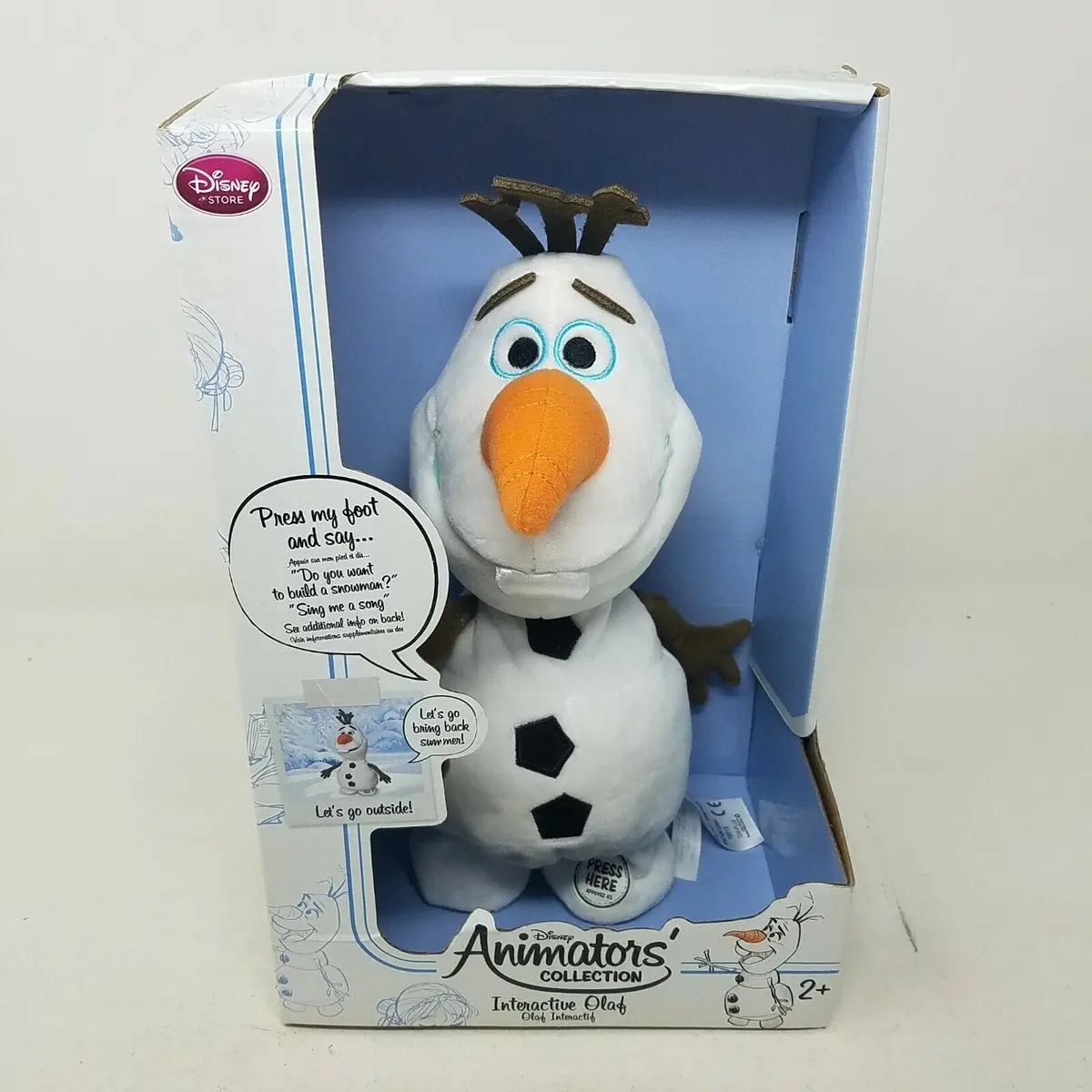 Disney Animators Series Interactive Olaf Plush Talking Toy Doll Stuffed Animals 1