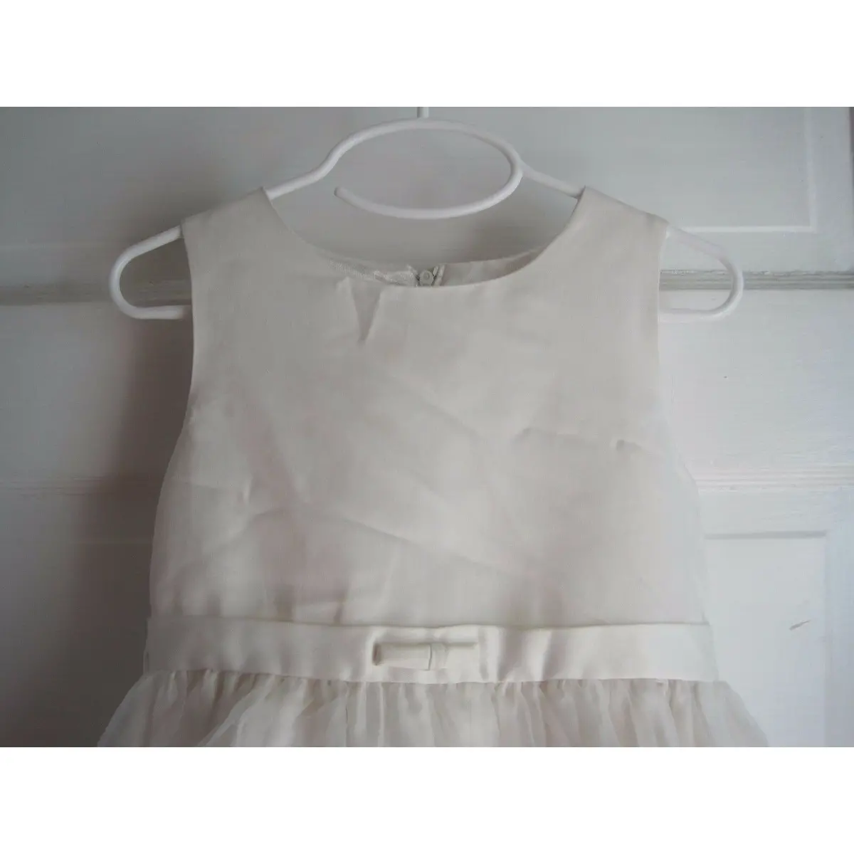 Cinderella White Beaded Taffeta Embellished Party Holiday Pageant Dress Girls 5 2