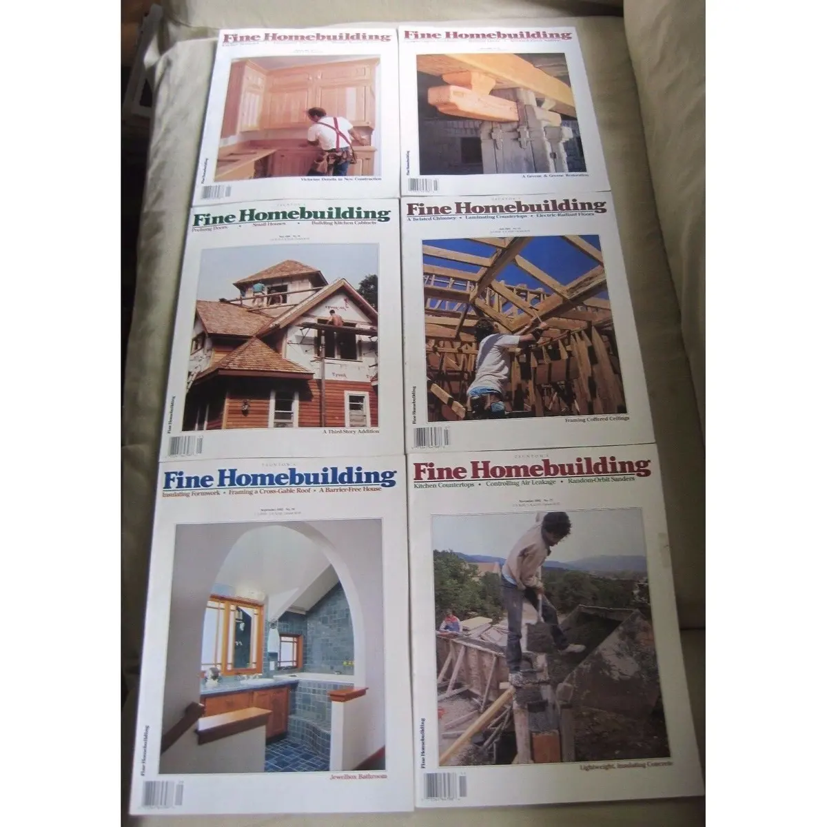 Fine Homebuilding Back Issues Magazines Lot Of 6 Entire Year 1992 Diy Remodeling 1