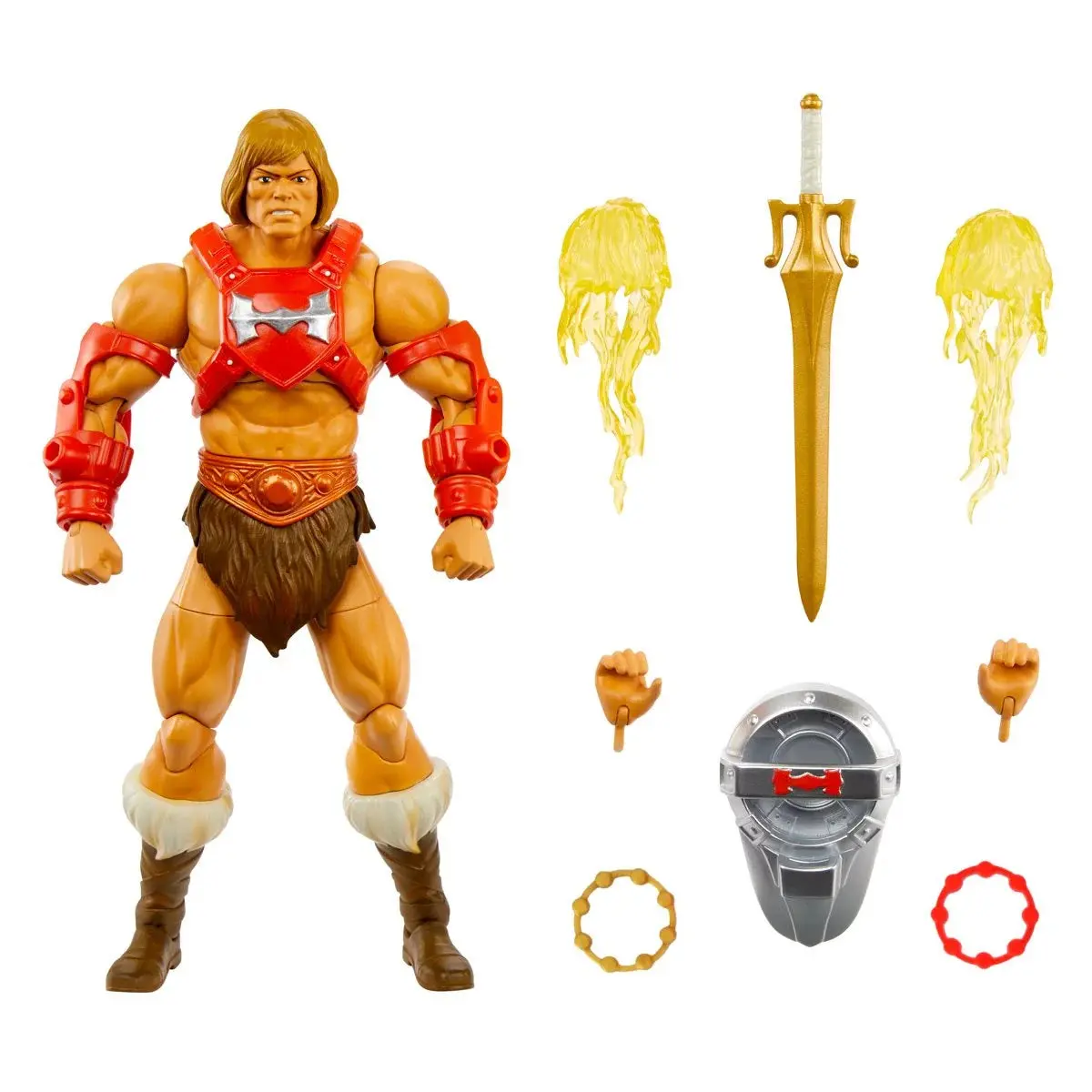 Masters Of The Universe: Masterverse - New Eternia Thunder Punch He-Man Action Figure (Hyc56) Low Stock 1