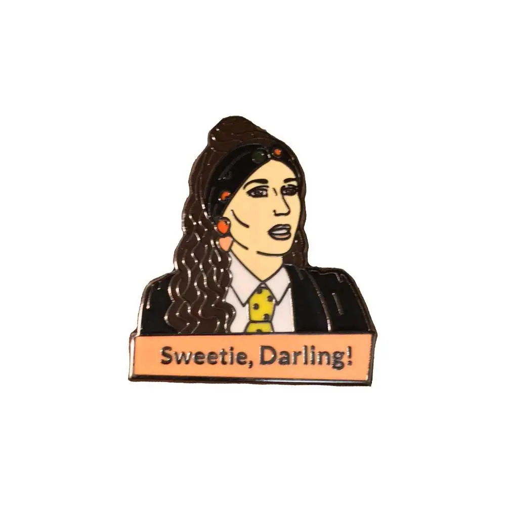 Ab Fab Eddie Sweetie Darling Enamel Pin 1