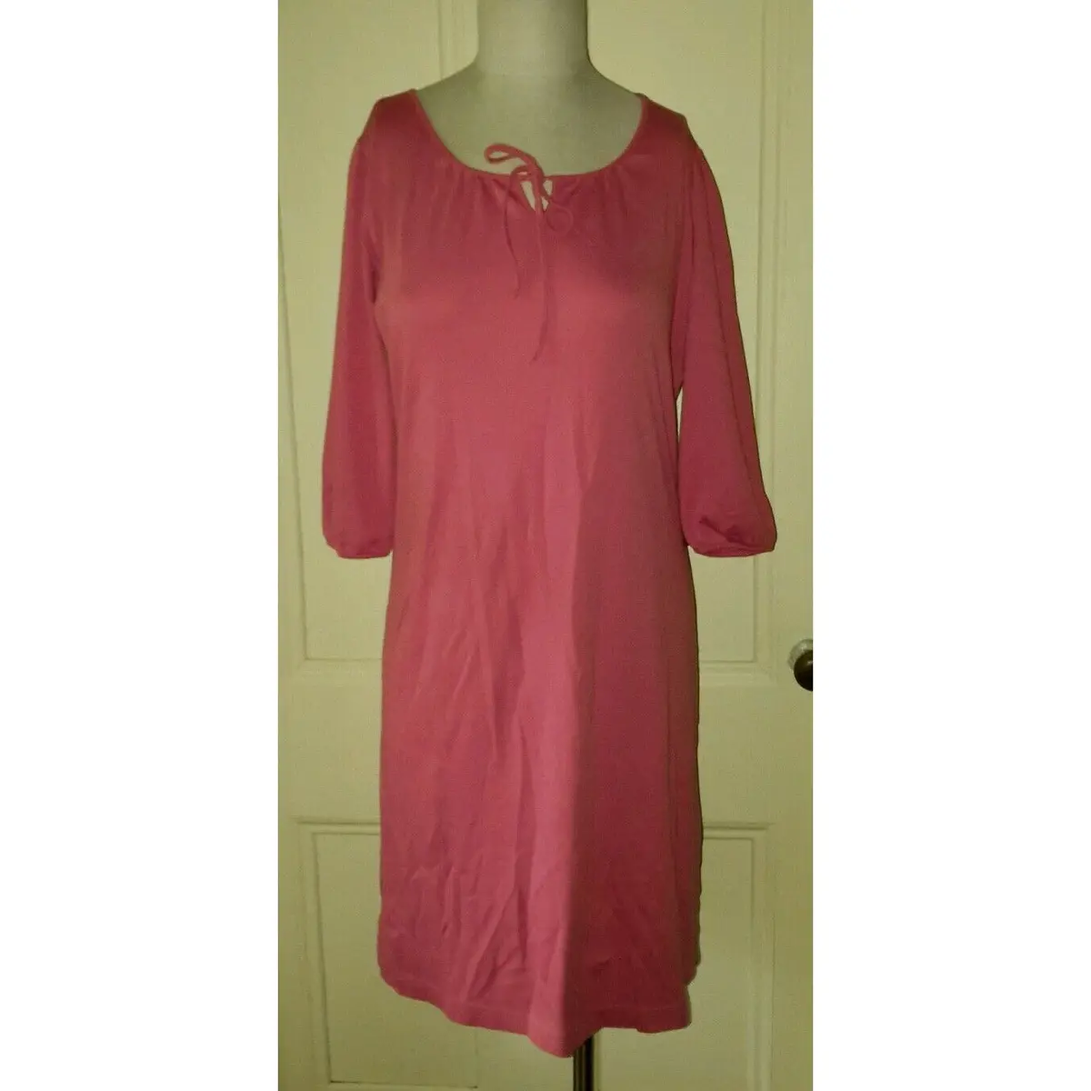 Ll Bean Supima Cotton Beach Swim Suit Coverup Summer Dress Womens Xs Coral Pink 1