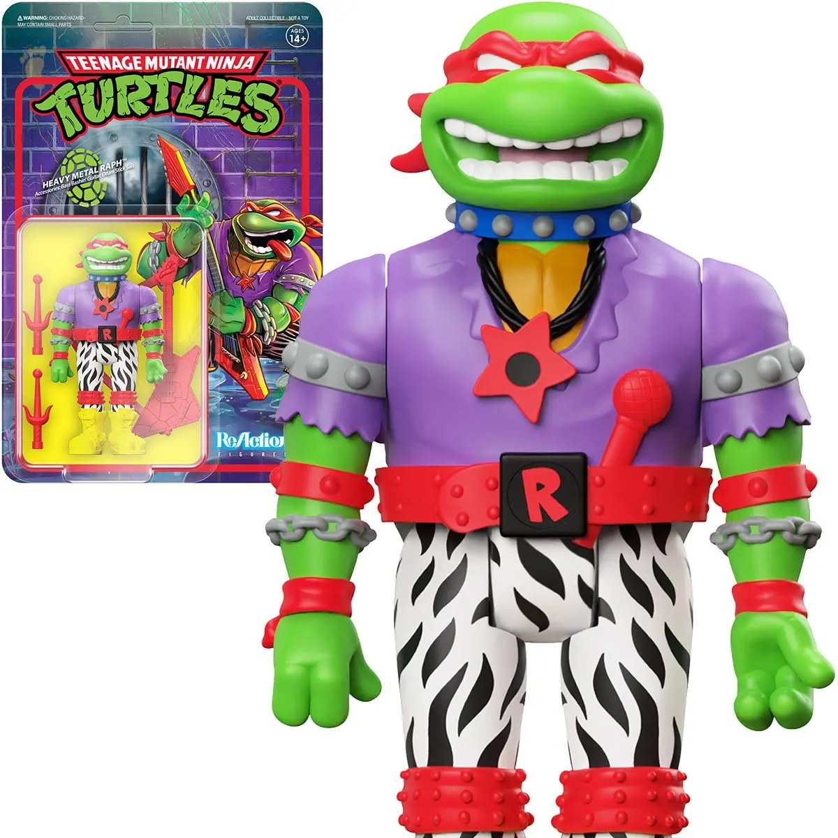 Super7 - Teenage Mutant Ninja Turtles (Tmnt) Heavy Metal Raph Reaction Figure (82136) Last One! 1