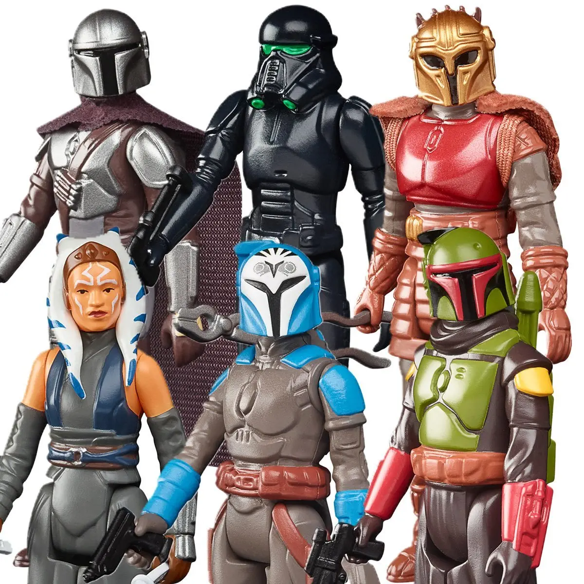 Star Wars The Retro Collection (The Mandalorian) Wave 2 6-Pack Action Figure Set (F4200) 2