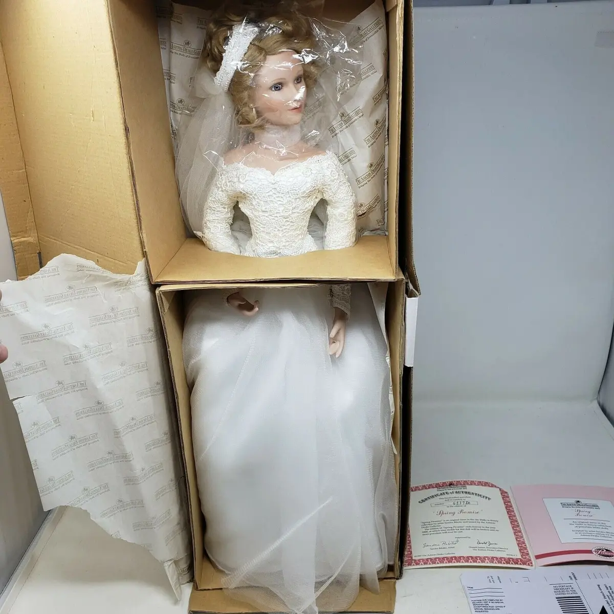 Vintage Spring Promise Bride Doll By Sandra Bilotto Ashton Drake Wedding Bridal 1