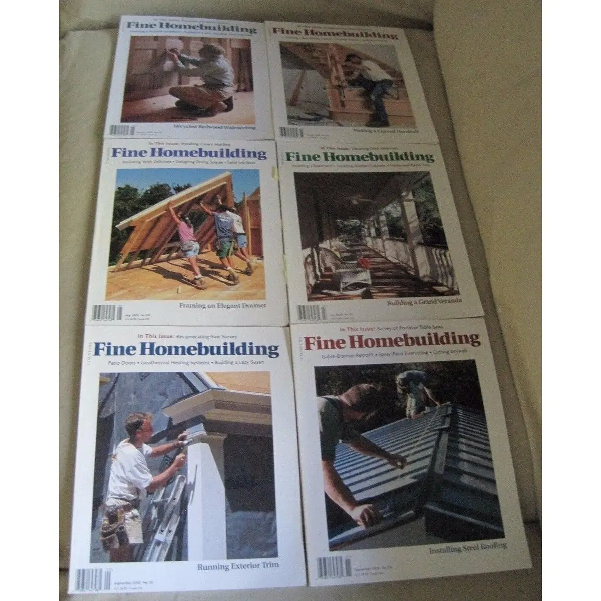 Fine Homebuilding Back Issues Magazines Lot Of 6 Entire Year 2000 Diy Remodeling 1