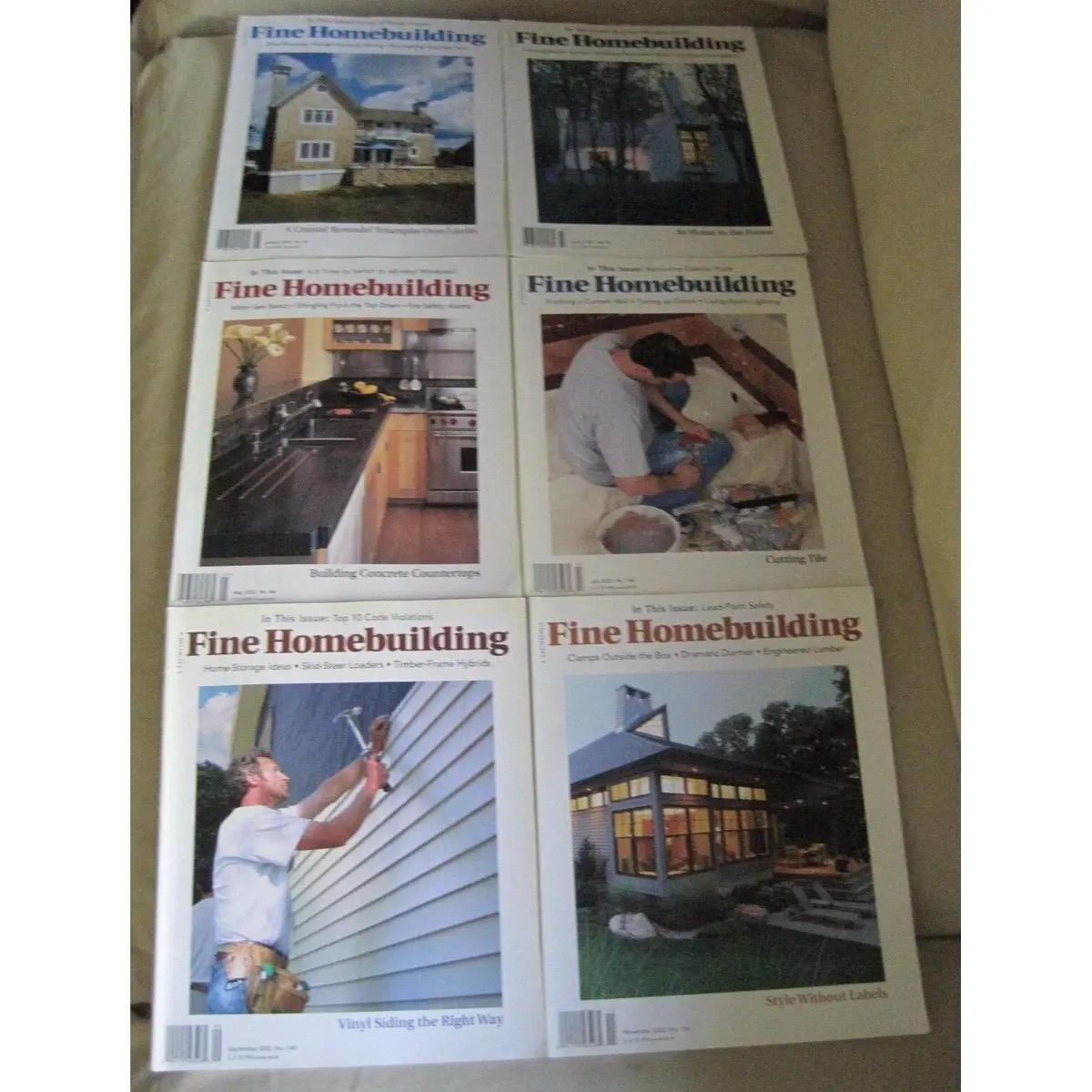 Fine Homebuilding Back Issues Magazines Lot Of 6 Entire Year 2002 Diy Remodeling 1