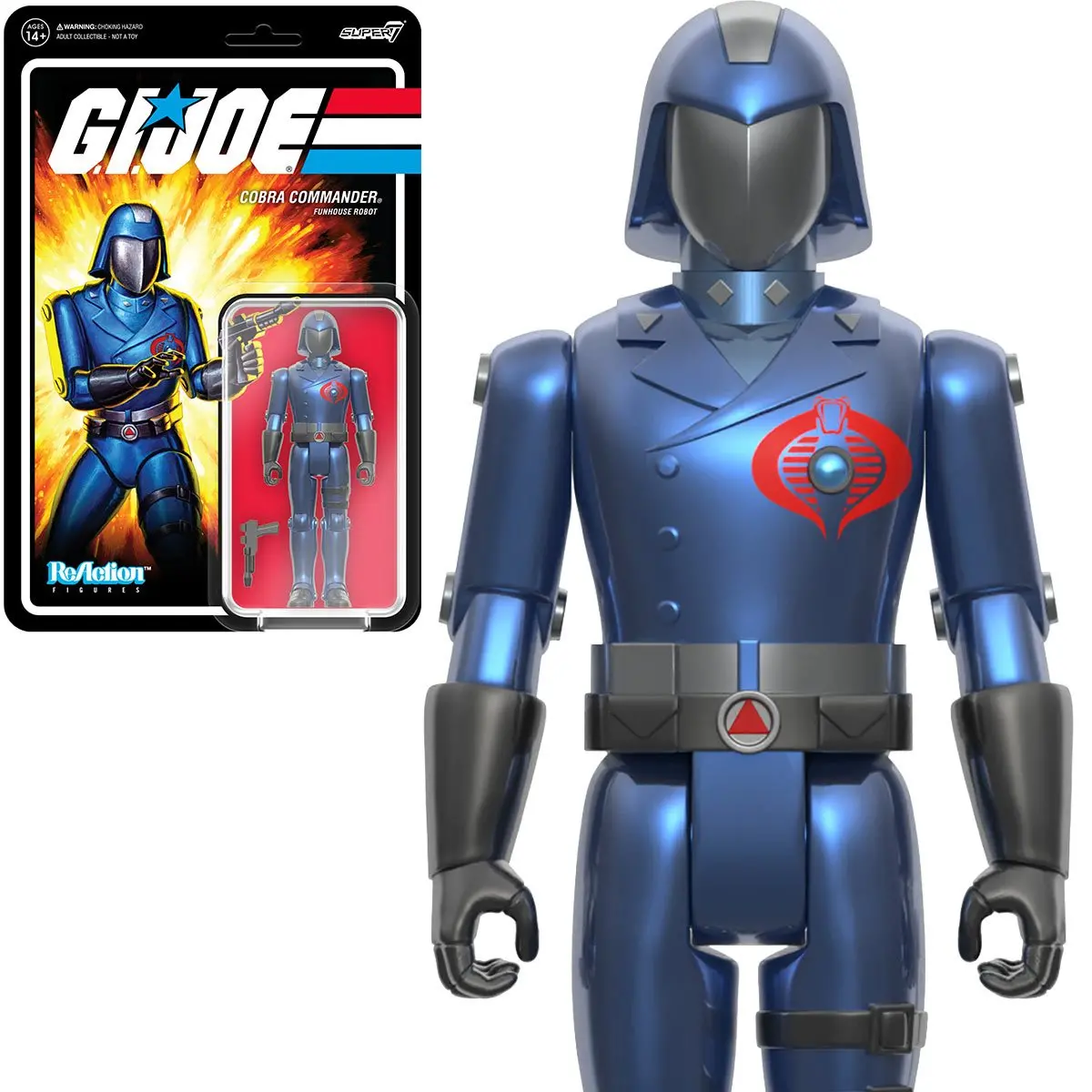 Super7 Reaction Figures - G.I. Joe - Wave 7 - Cobra Commander (Funhouse Robot) Action Figure (83386) 1