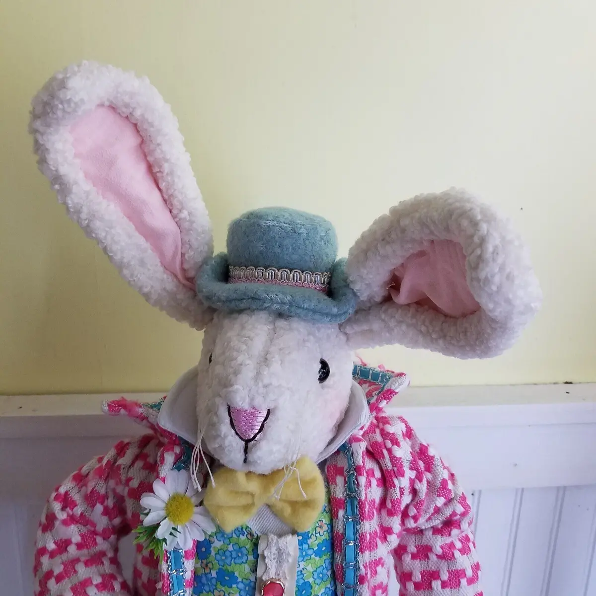 Karen Didion Spring Cottontail Collection Gentleman Bunny Figurine 20 In Easter 2
