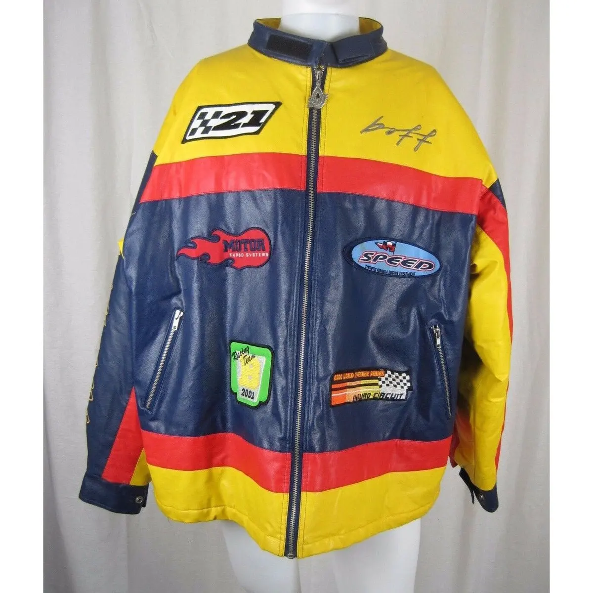 Boff Racing Worldwide Motocross Assoc 2000 World Superbike Finals Jacket Mens Xl 1