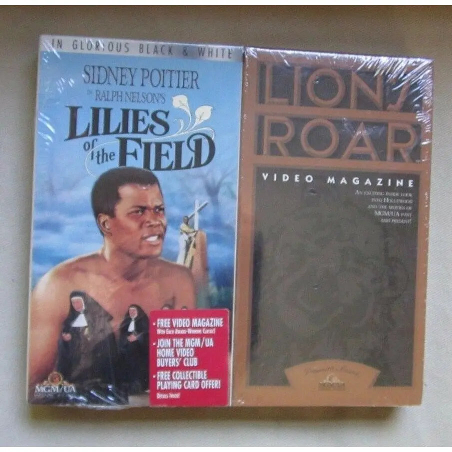 Nos Lot 2 Lilies Of The Field & Lion's Roar Video Magazine Vhs New Sealed Movie 1