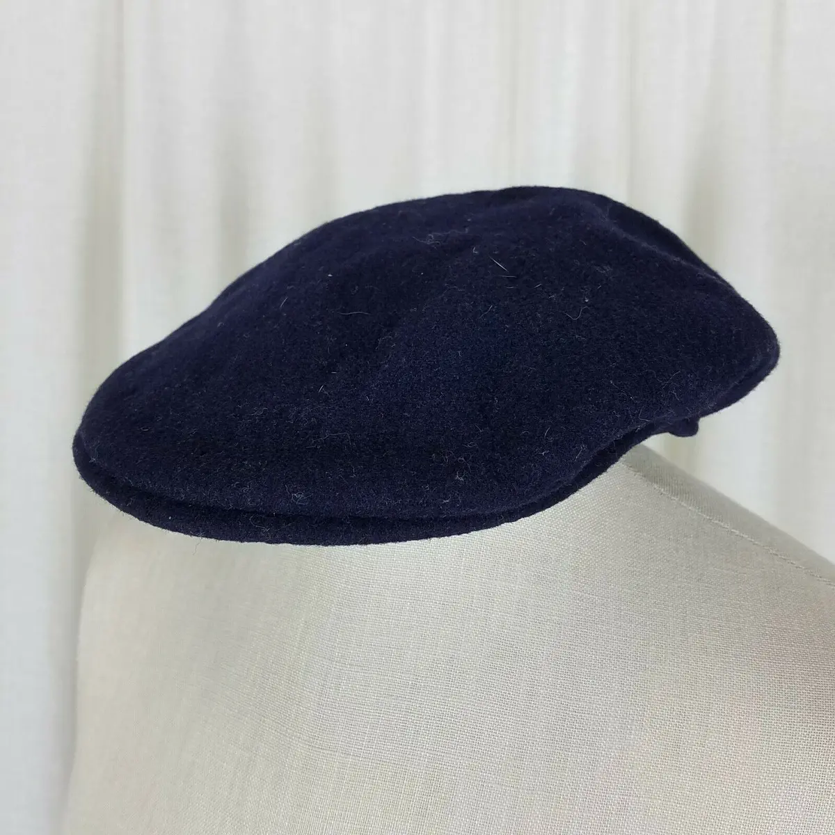 Kangol 100% Wool Felt Newsboy Cabbie Ascot Hat Mens Adults 20 Navy Blue England 1