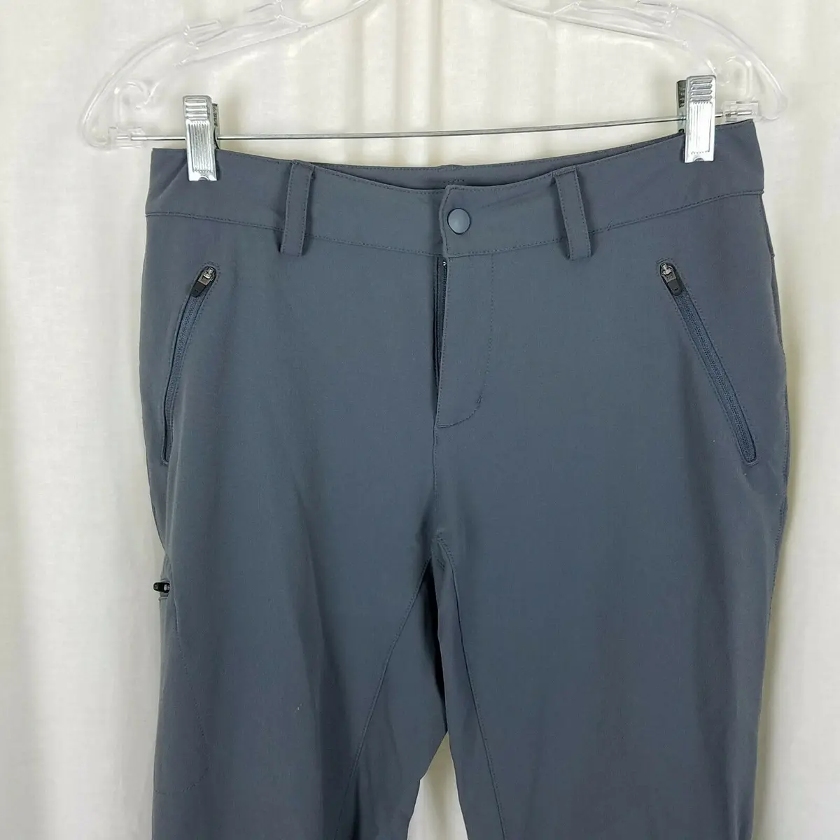 Eastern Mountain Sports Nylon Stretch Spandex Walking Camp Pants Womens S 2 Gray 2