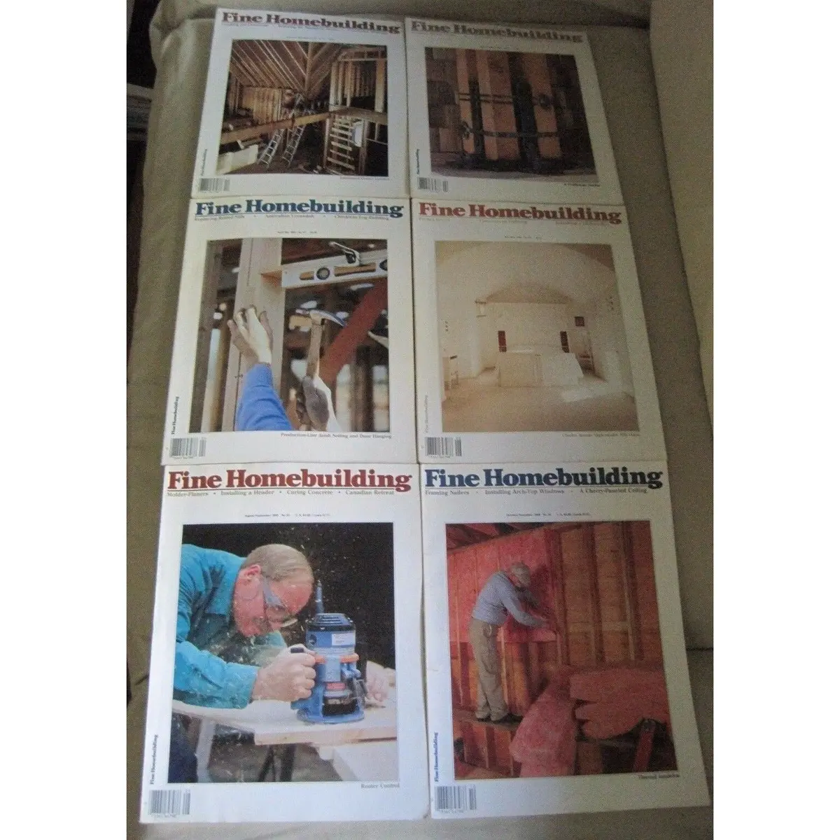 Fine Homebuilding Back Issues Magazines Lot Of 6 Entire Year 1989 Diy Remodeling 1