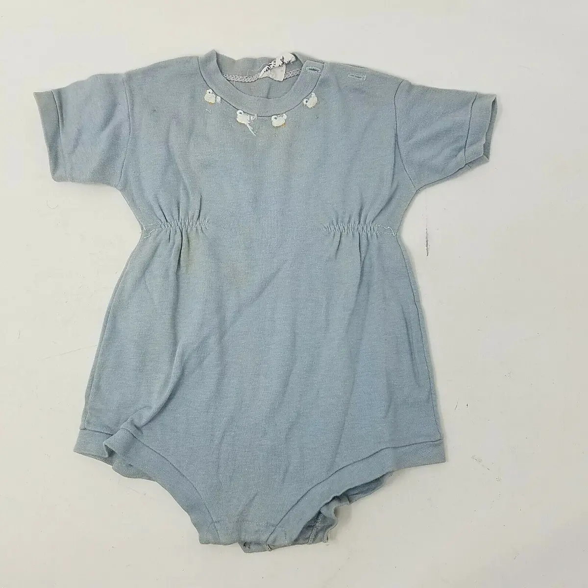 Vintage Babes Interlock One-Piece Jumper Playsuit Romper Suit Baby Boys 12 M 1