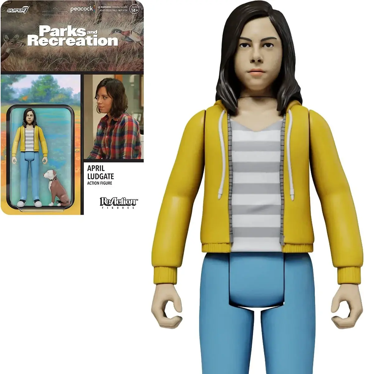 Super7 Reaction Figures - Parks And Recreation - Wave 1 - April Ludgate Action Figure (81981) Last One! 1
