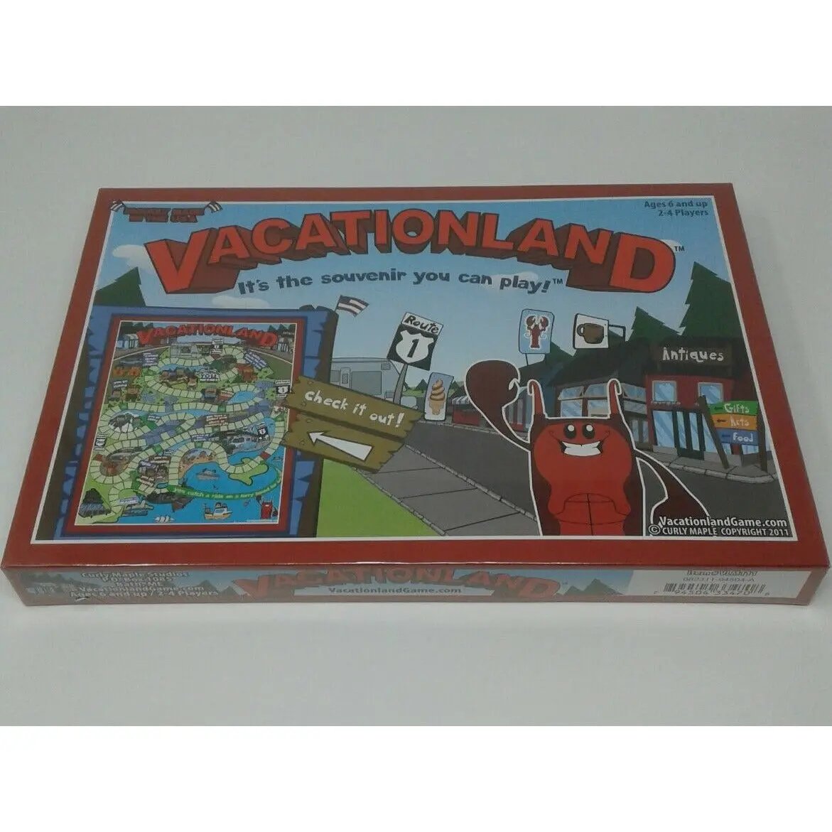 Maine Vacationland Board Game Curly Maple Collectible Souvenir Family Nib Usa 1