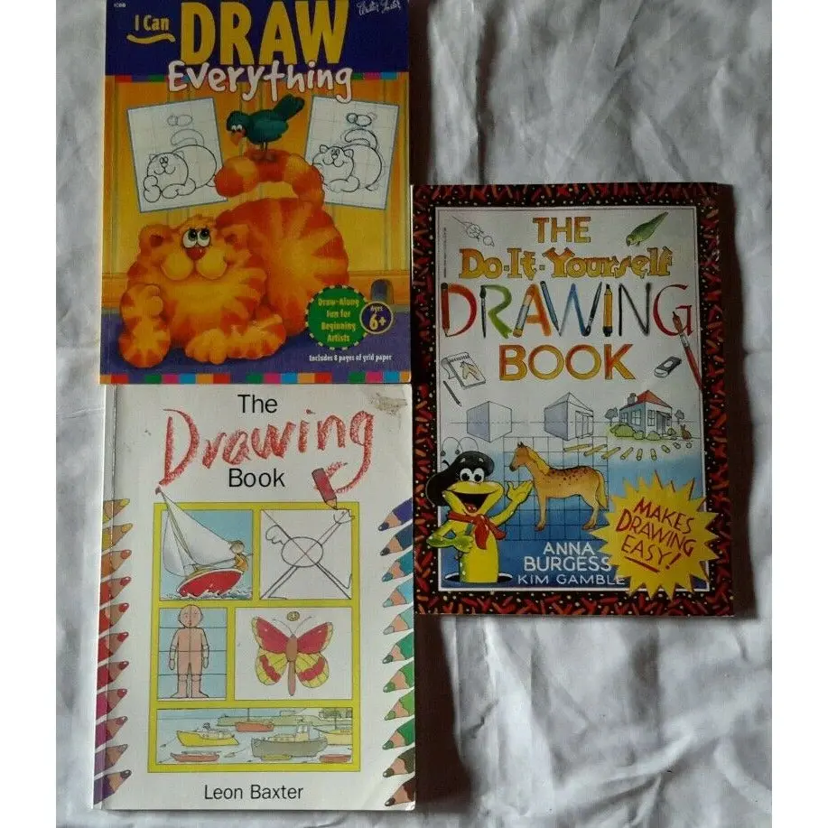 Lot 3 The Do It Yourself Step By Step I Can Draw Everything Art How To Books 1