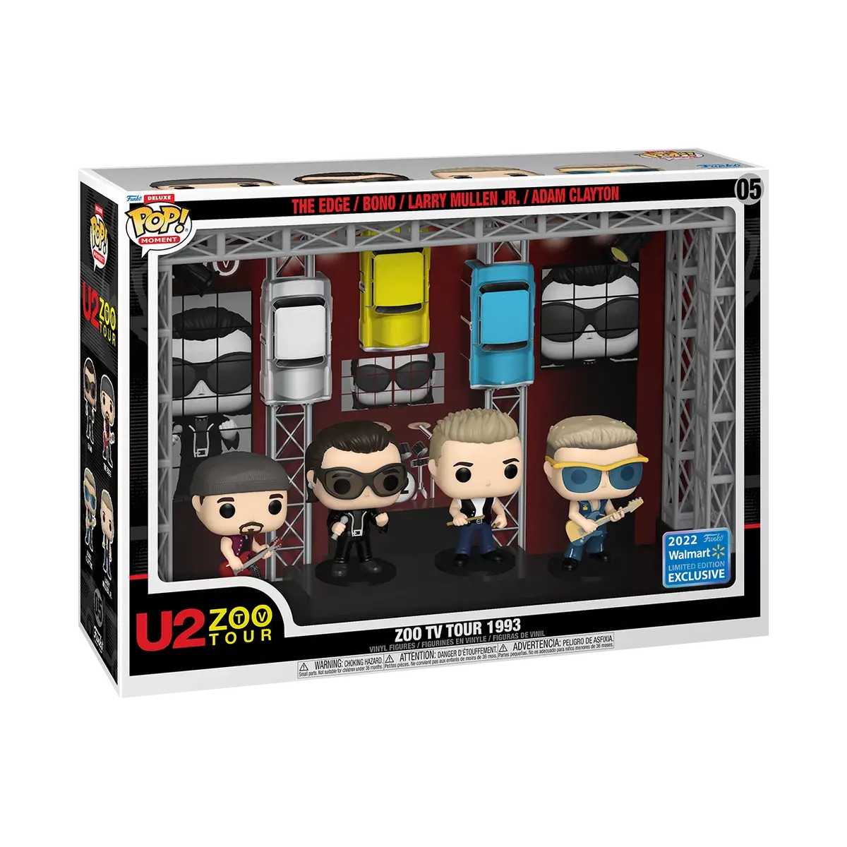Funko Pop! Moment #05 - U2’S Zoo Tv Tour (1993) 2022 Limited Edition Deluxe Vinyl Figure Set (67773) Low Stock 1