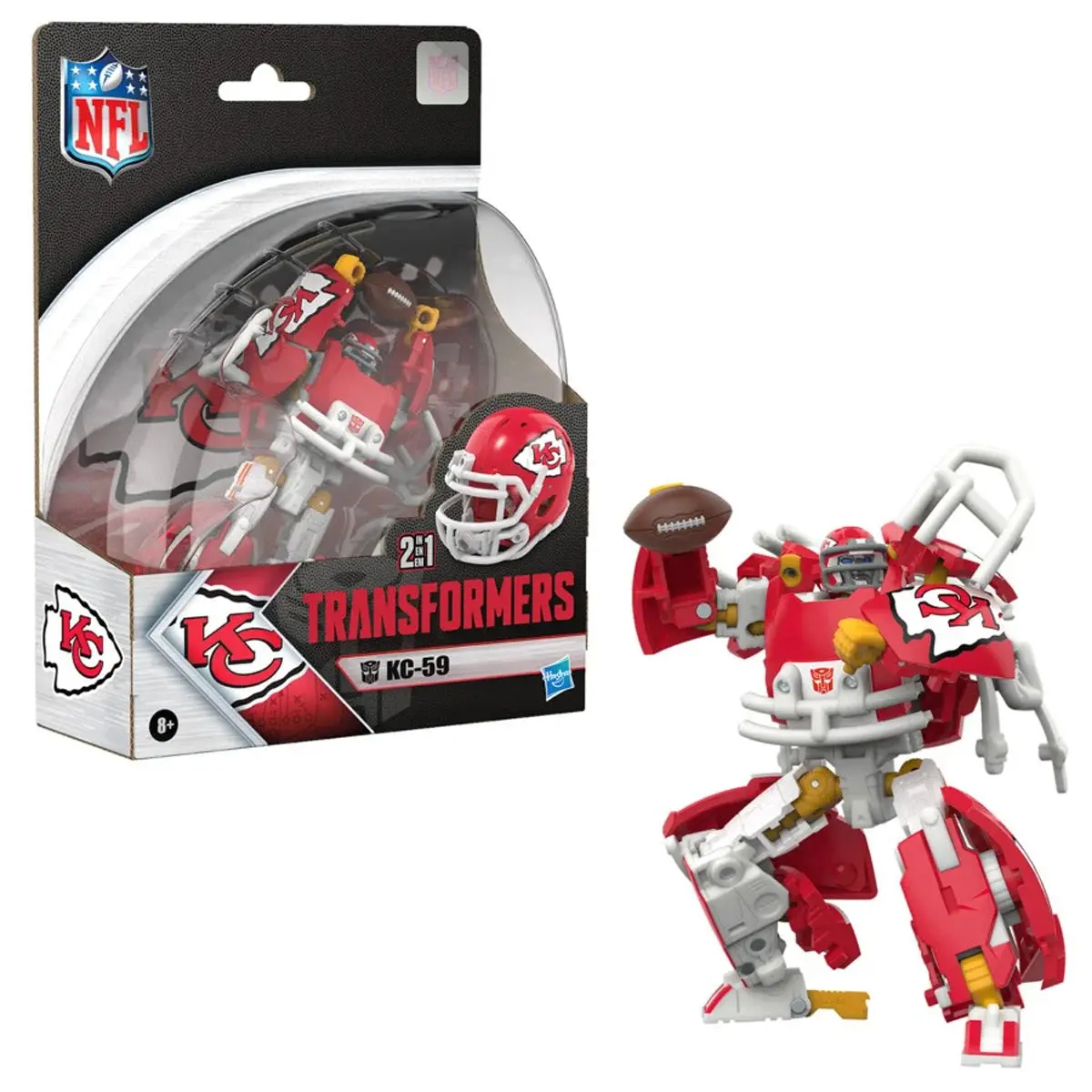 Transformers: Collaborative - Nfl - Kansas City Chiefs - Kc-59 Action Figure / Helmet (G2336) Low Stock 1