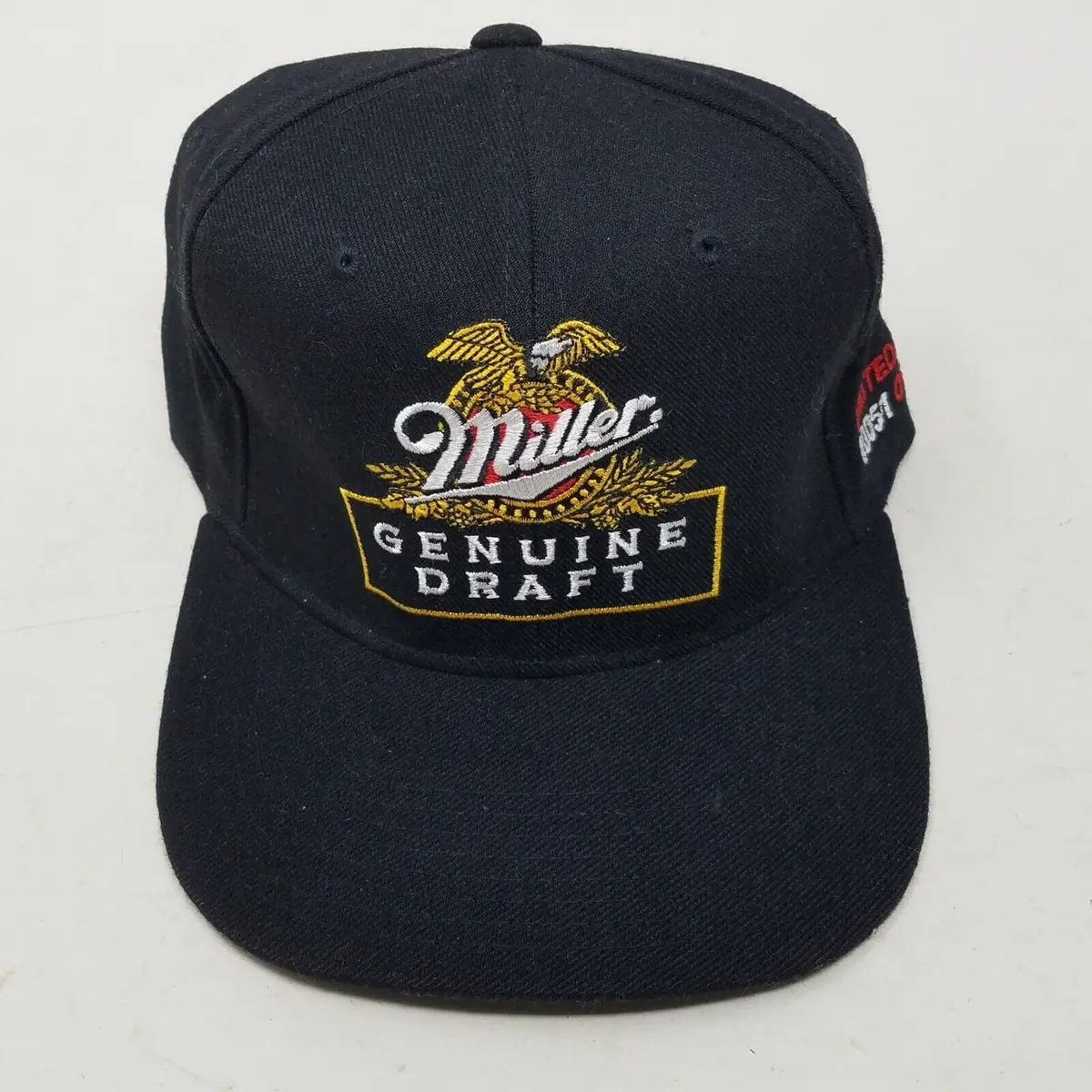 Vintage Miller Genuine Draft Beer Limited Edition Numbered Mens Flexfit Hat Cap 1