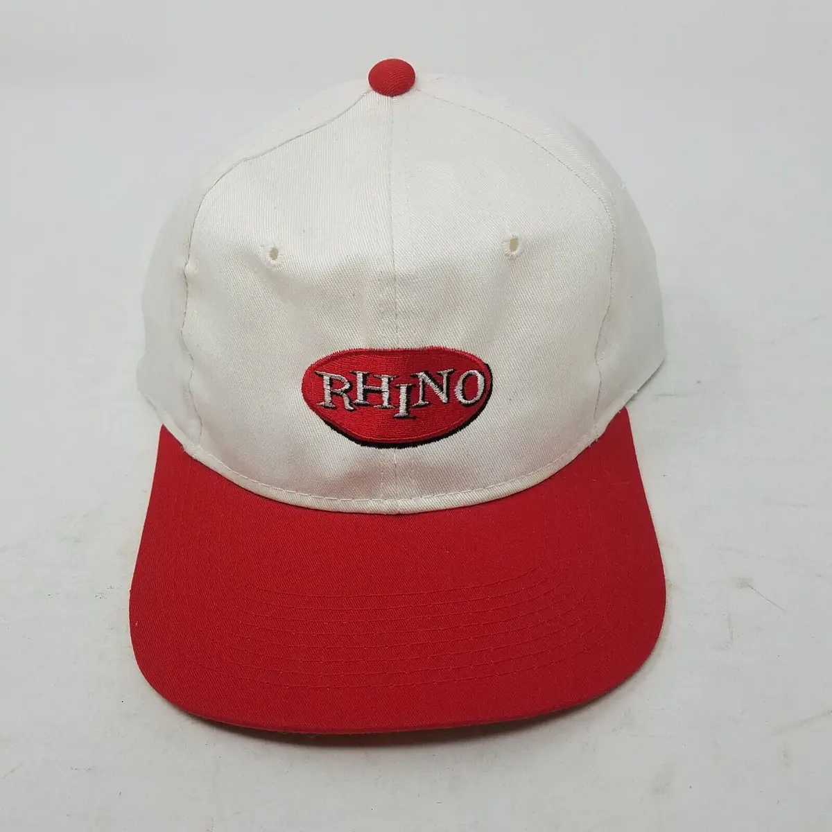 Vintage Rhino Records Snapback Baseball Hat Cap Promo Mens Os Spellout Rare 1