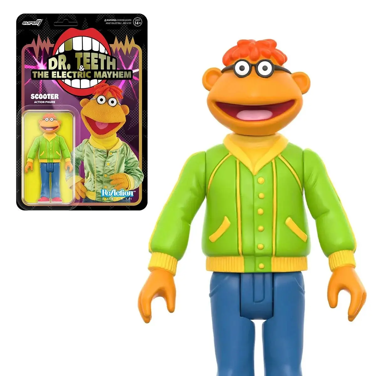 Super7 - The Muppets - Wave 1 - Dr. Teeth & The Electric Mayhem - Scooter Reaction Figure (82152) 1