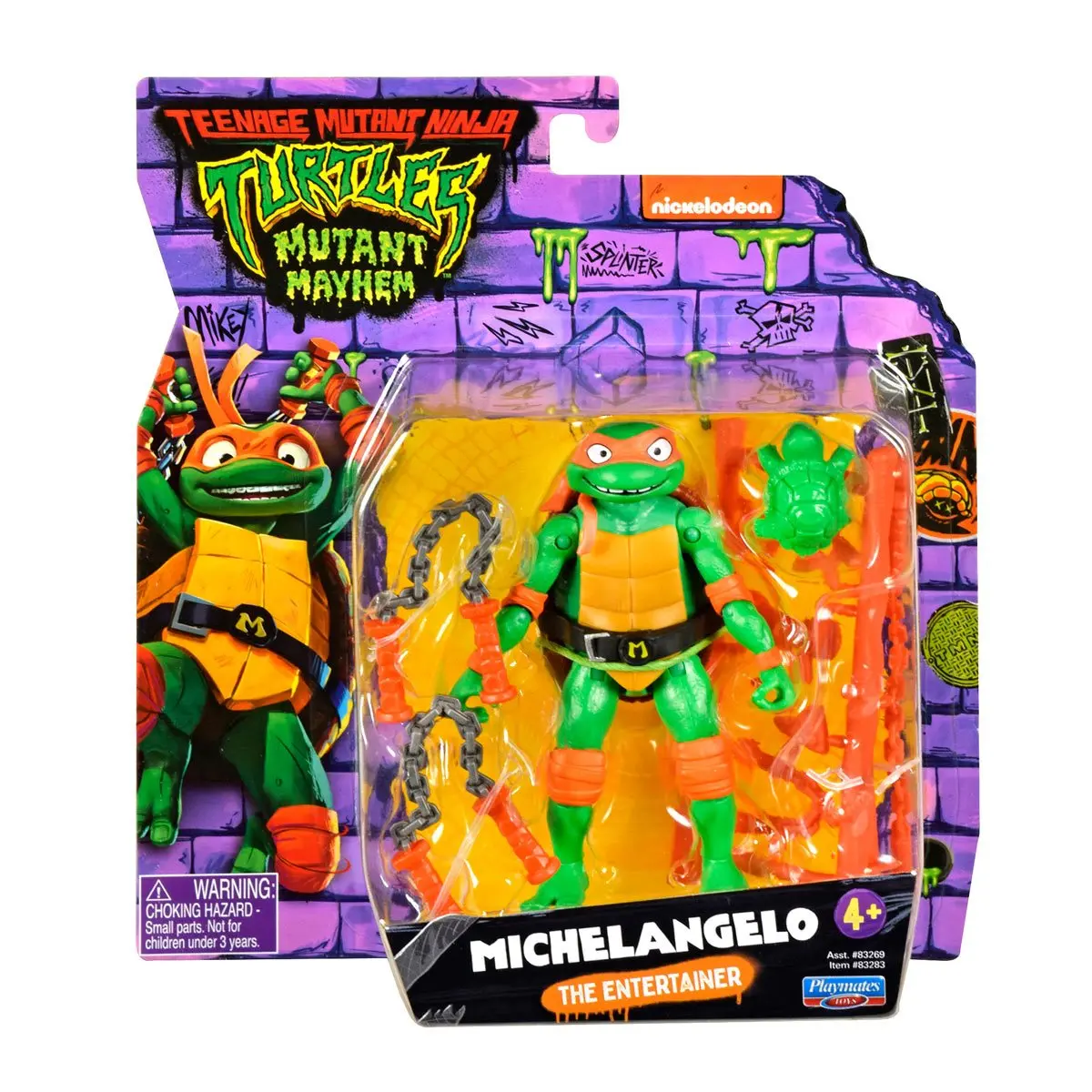 Playmates - Teenage Mutant Ninja Turtles: Mutant Mayhem - Michelangelo Action Figure (83283) Low Stock 1