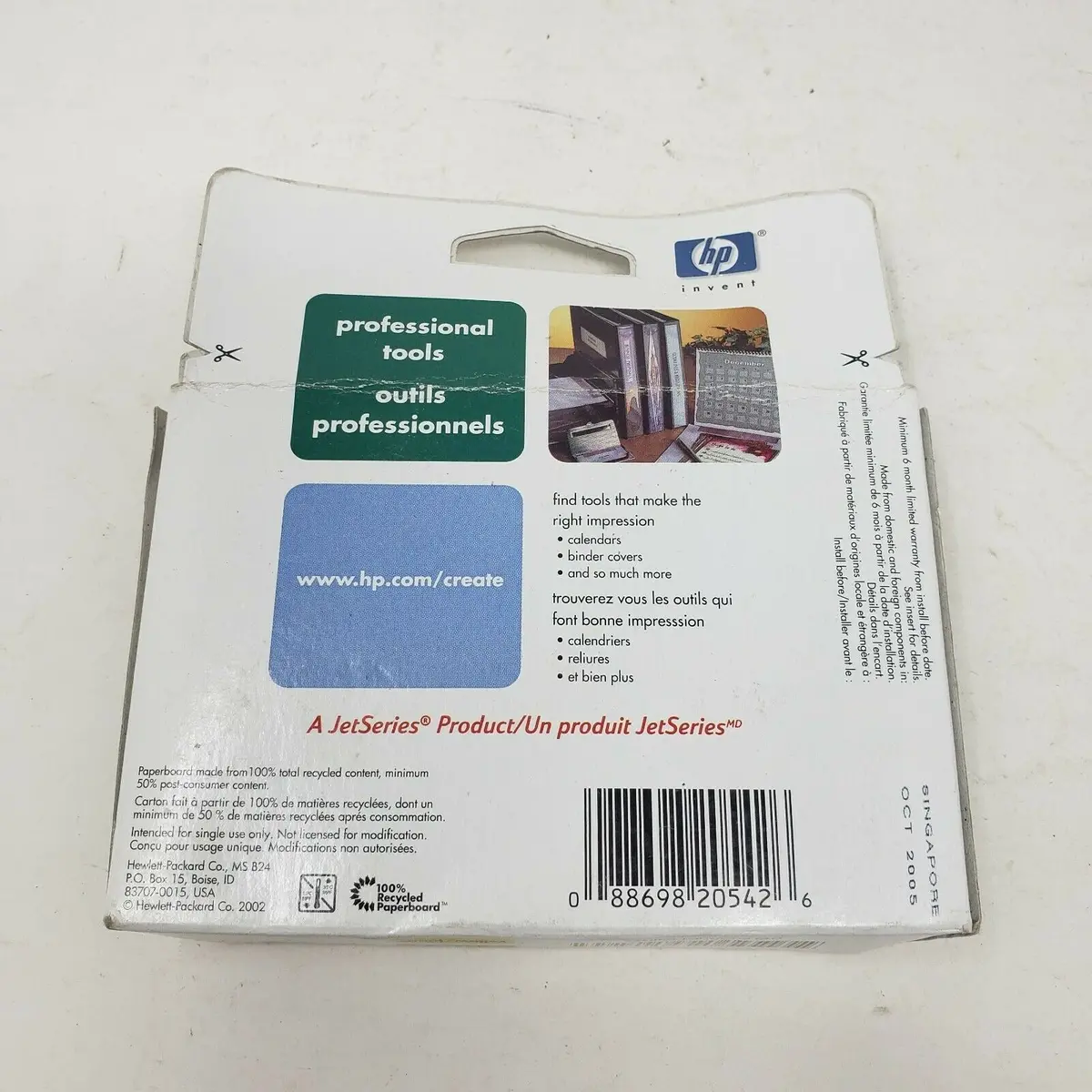 Hp 10 2000C 2500C Yellow Ink Cartridge New Sealed Genuine Original Expired 2