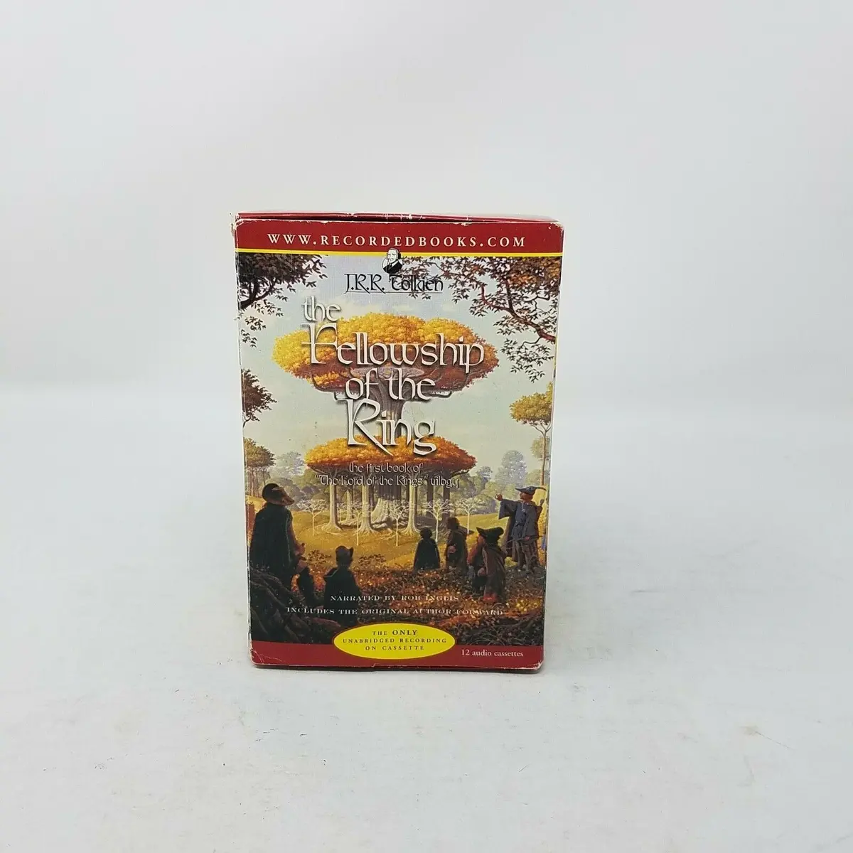 J.R.R. Tolkien Audio Cassette Books Tape The Hobbit Fellowship Of Ring Lot 2 Set 1