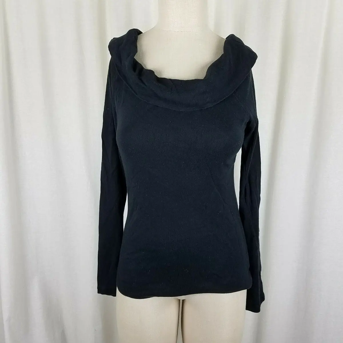 Banana Republic Off Shoulder Stretch Jersey Knit Top Tunic Shirt Blouse Womens M 1