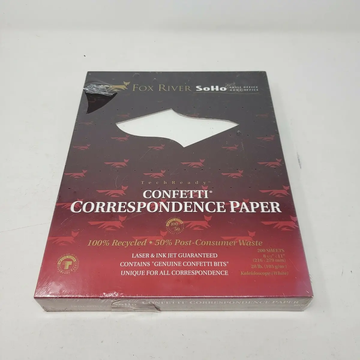 Fox River Soho Confetti Correspondence Paper Letterhead Computer Stationary 200 1