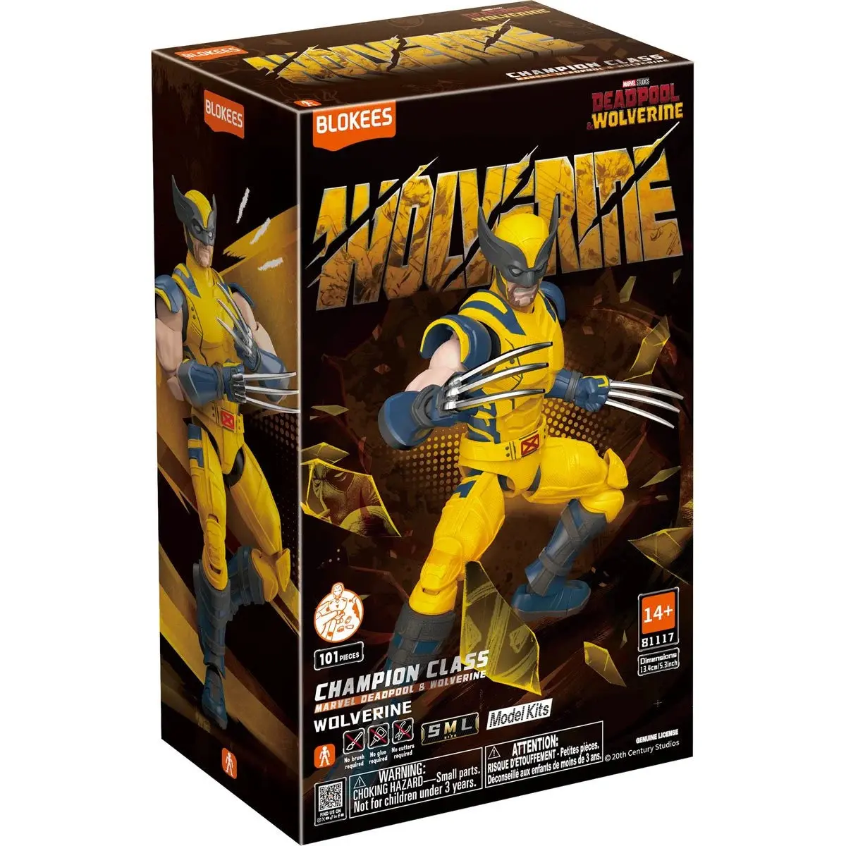 Blokees - Marvel: Deadpool & Wolverine (Champion Class Cc05) Wolverine Figure Model Kit 81117/53159 1