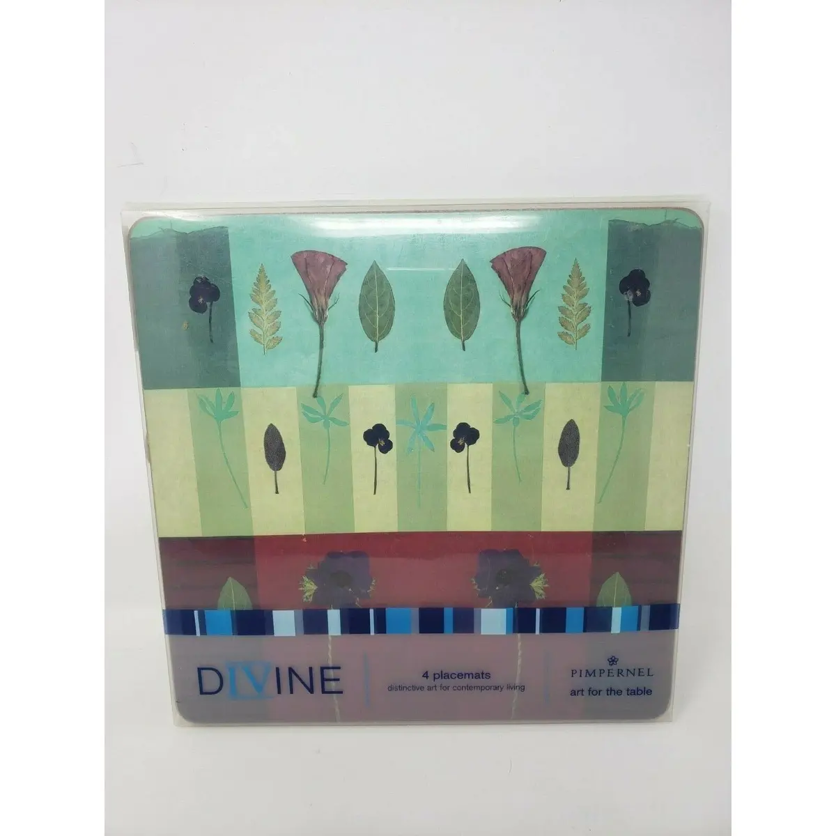Pimpernel Divine Wildflower Study Cork Placemats Set Of 4 Square England Art 1