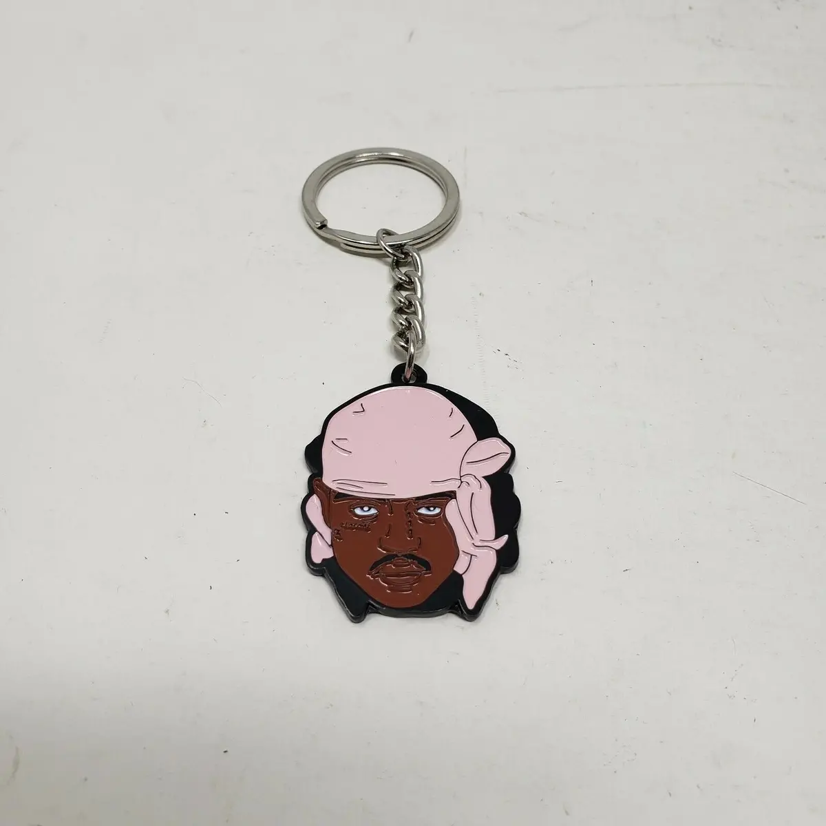 Ski The Slump God Double Sided Metal Keychain Fob Pink & Black Durag Do-Rag New 1
