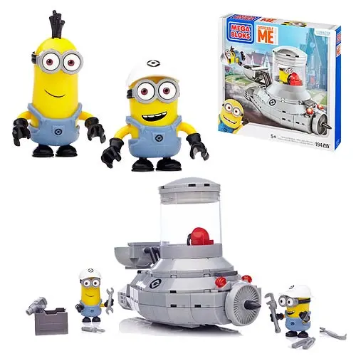 Mega Bloks - Despicable Me - Minion Mobile - Building Toy With 2 Minion Micro Action Figures (94813) Last One! 1