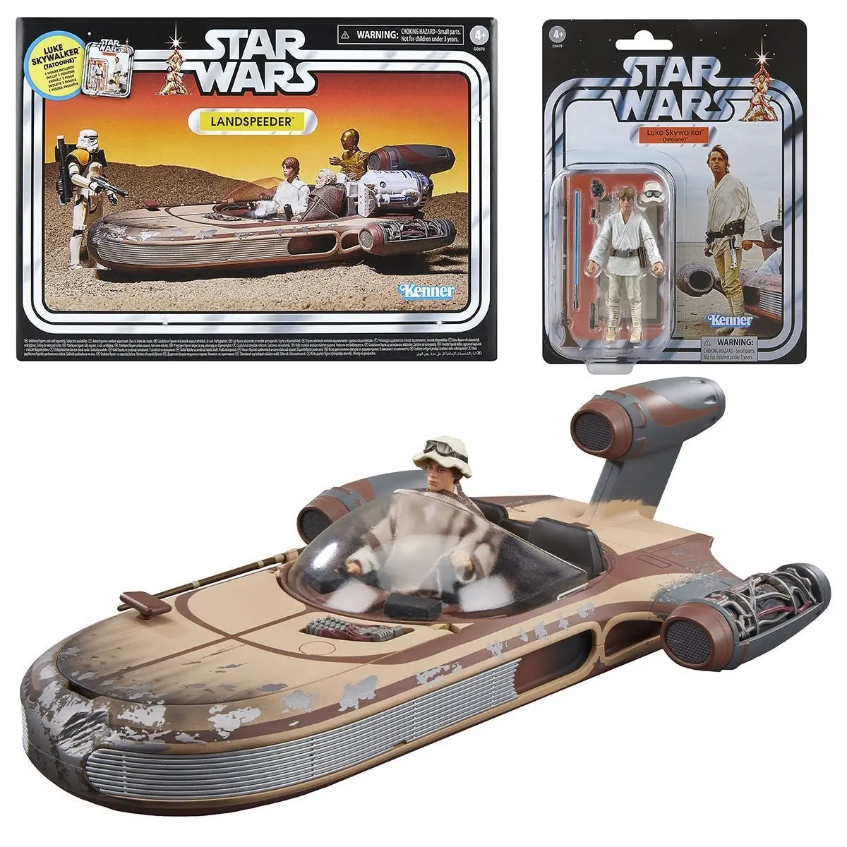 Star Wars: Vintage Collection - A New Hope - X-23 Landspeeder & Luke Skywalker (Tatooine) Set (G0673) Low Stock 1