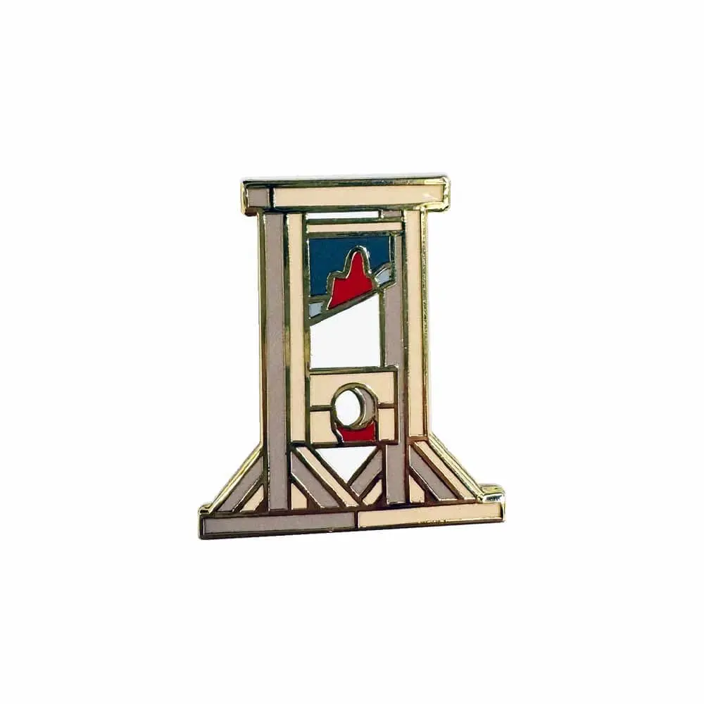Guillotine Enamel Pin 1