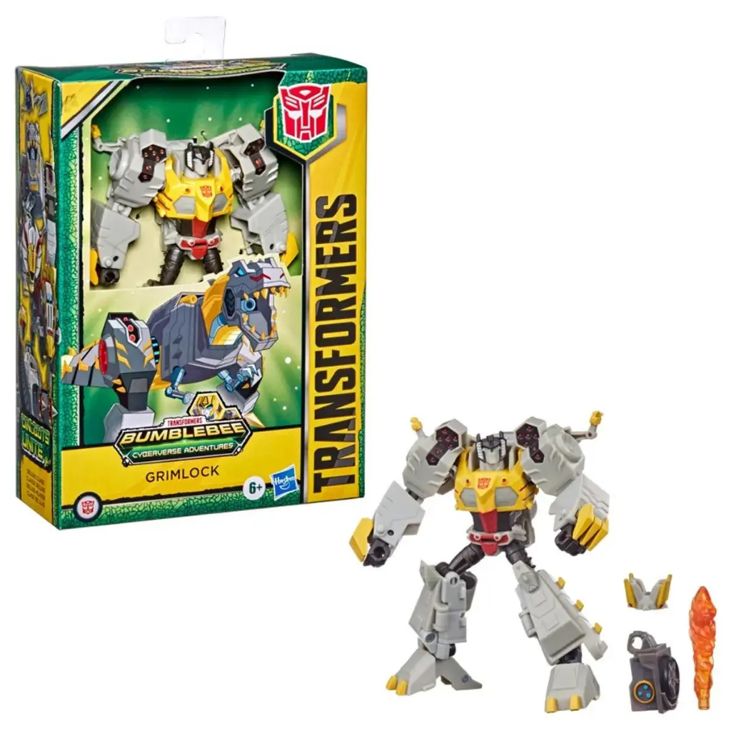 Transformers Bumblebee Cyberverse Adventures - Deluxe Class (Accessible Box) Grimlock Action Figure (E7100) 1