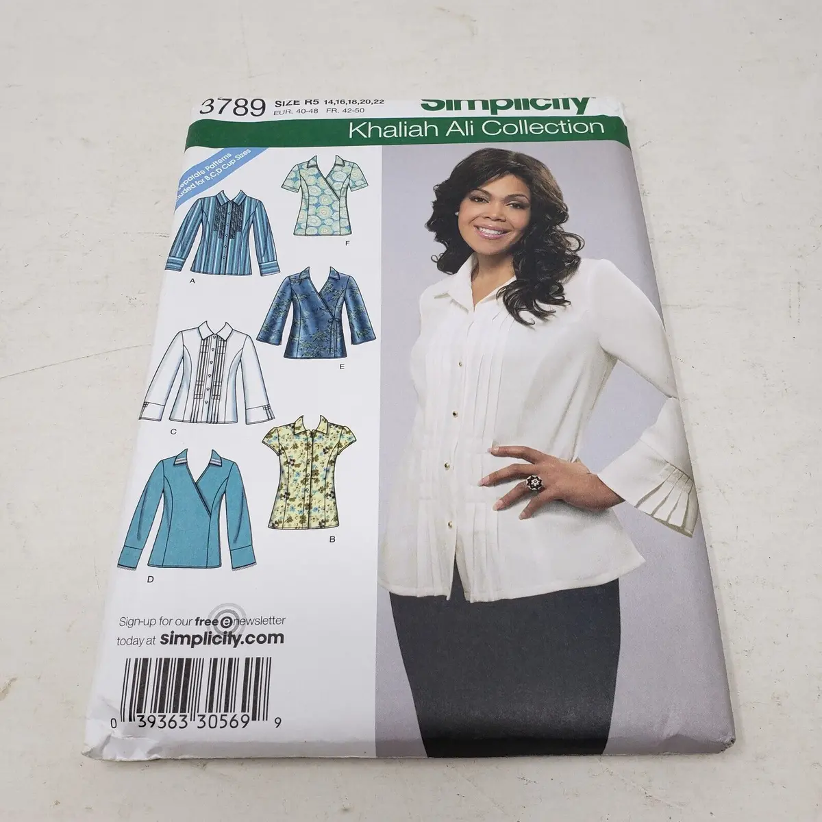 Simplicity Sewing Pattern 3789 Button Shirt Tunic Top Women 14 16 18 20 22 Uncut 1
