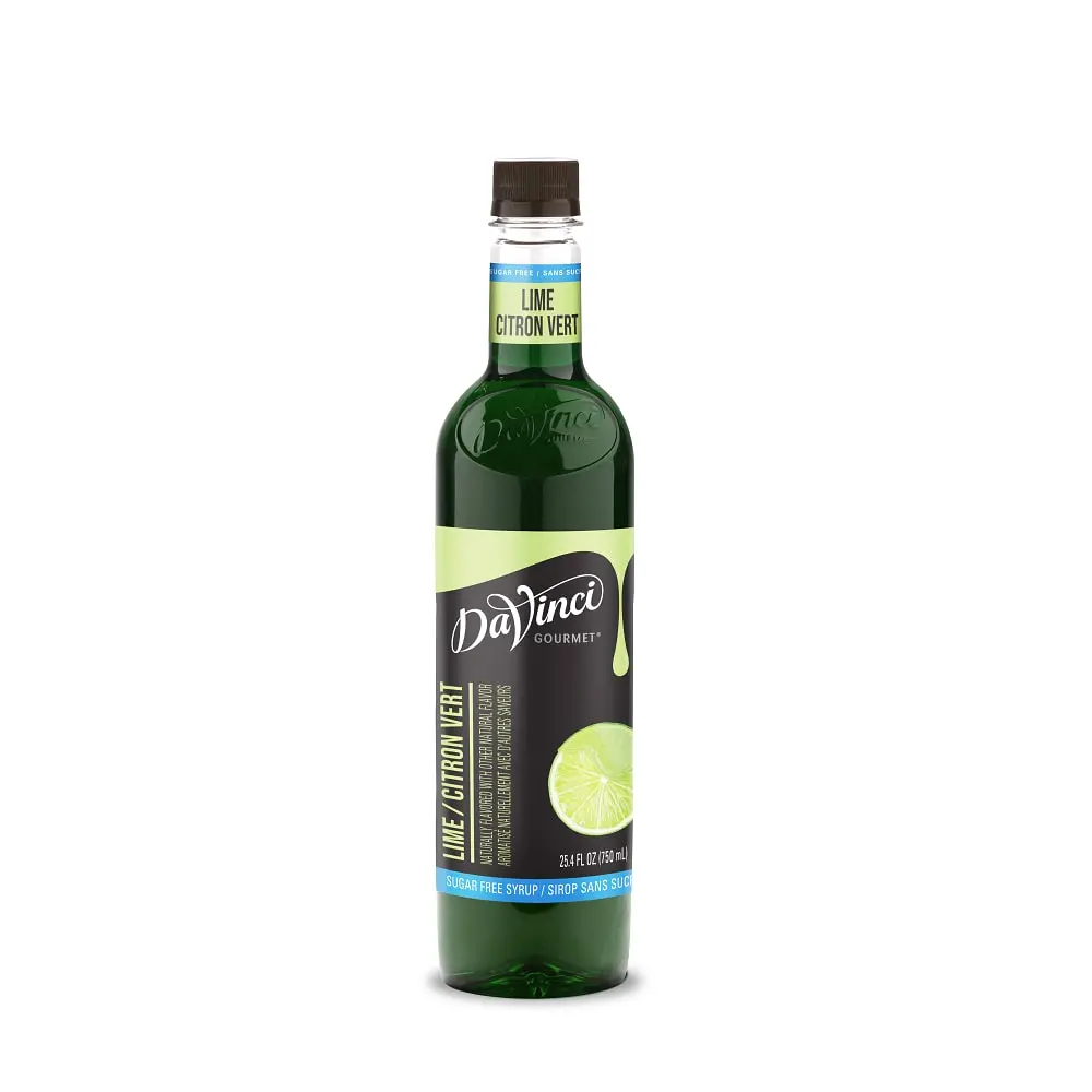 Sugar-Free Lime Syrup - 4 X 750 Ml Plastic 1