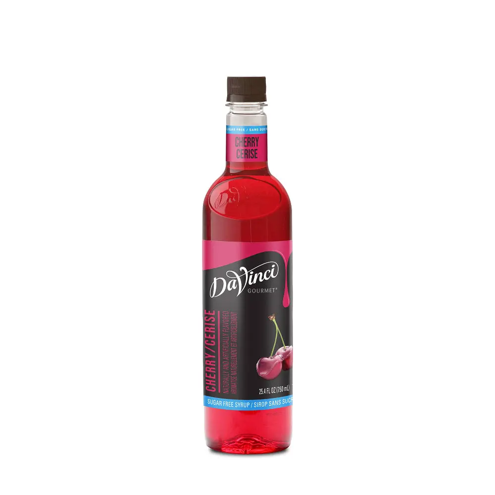 Sugar-Free Cherry Syrup - 4 X 750 Ml Plastic 1