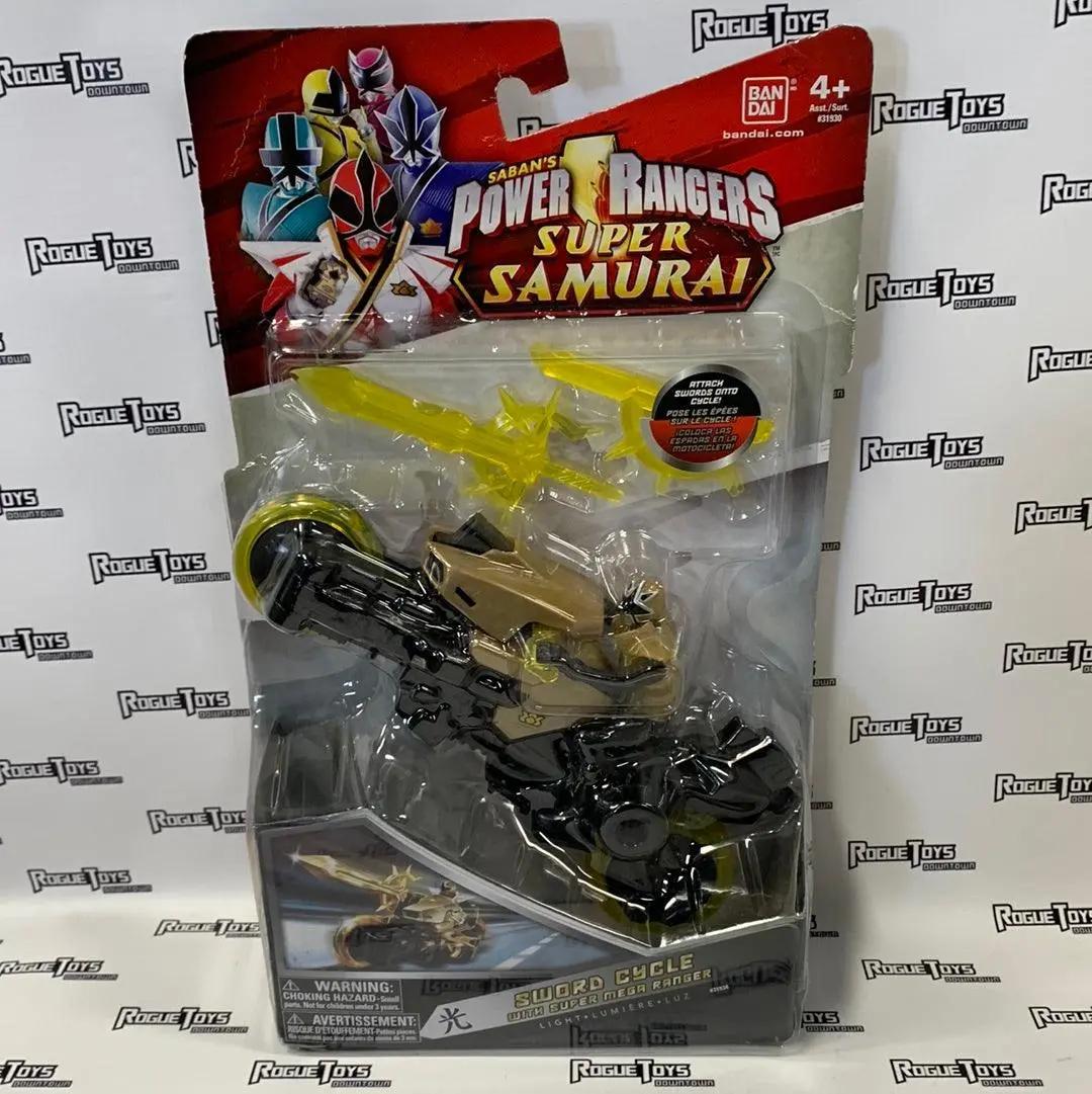Bandai Power Rangers Super Samurai Sword Cycle With Super Mega Gold Ranger 1