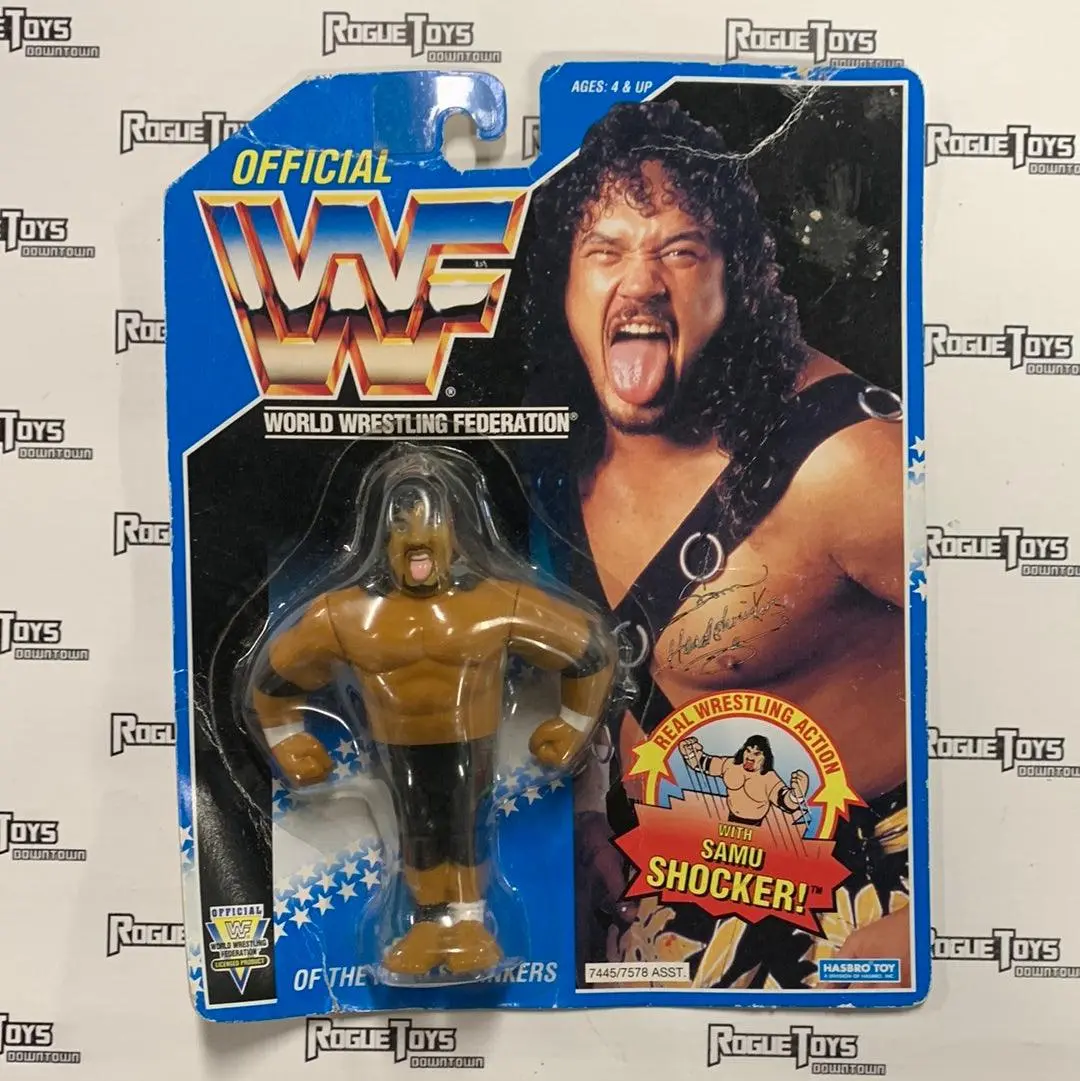 Hasbro Wwf Series 10 Samu Of The Headshrinkers With Samu Shocker! 1