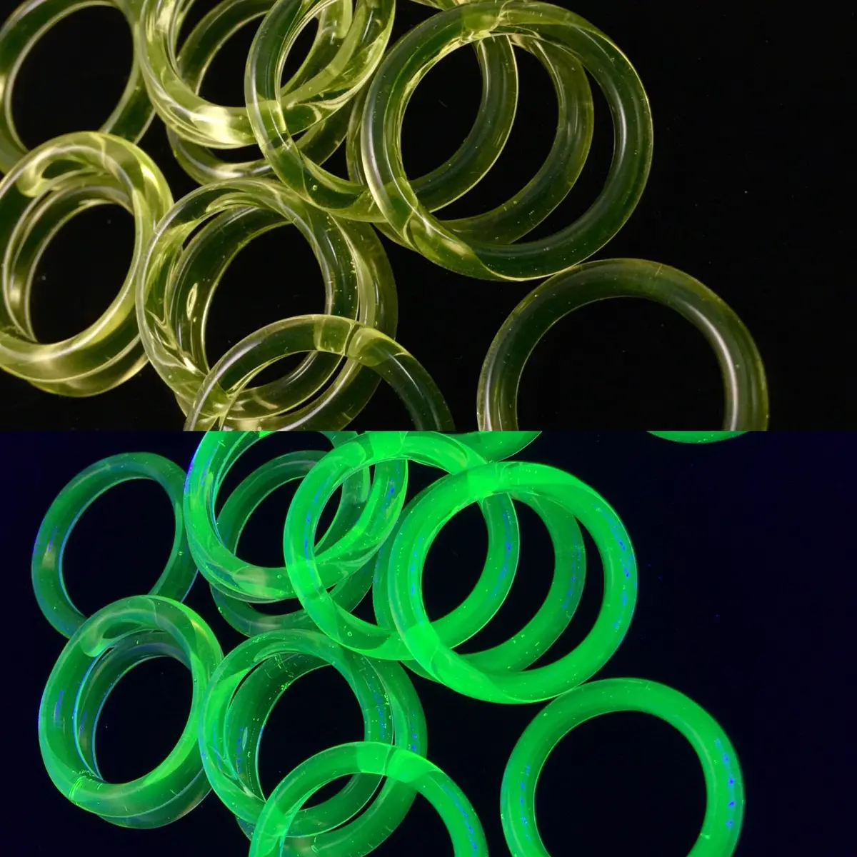 Illuminati  Rings By Marni420- Blacklight Reactive! 1