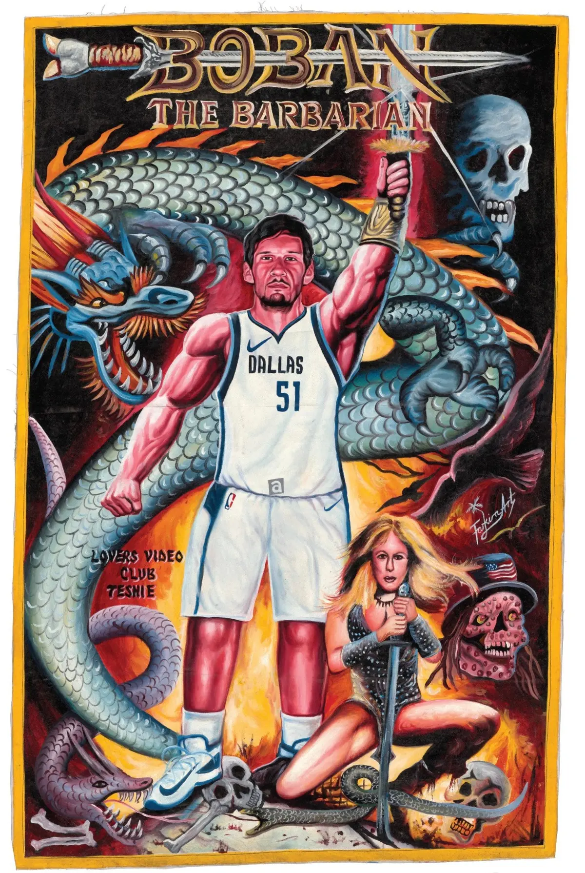 Boban The Barbarian - Limited Edition Archival Giclée Print By Farkira 1